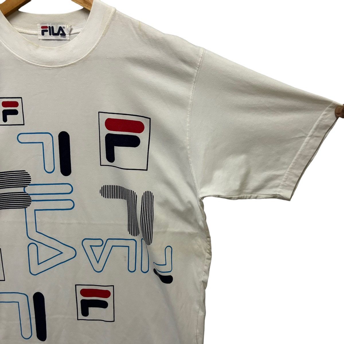 Fila × Vintage Vintage Fila Multi Logo Sportswear Tshirt Size US L / EU 52-54 / 3 - 5 Thumbnail