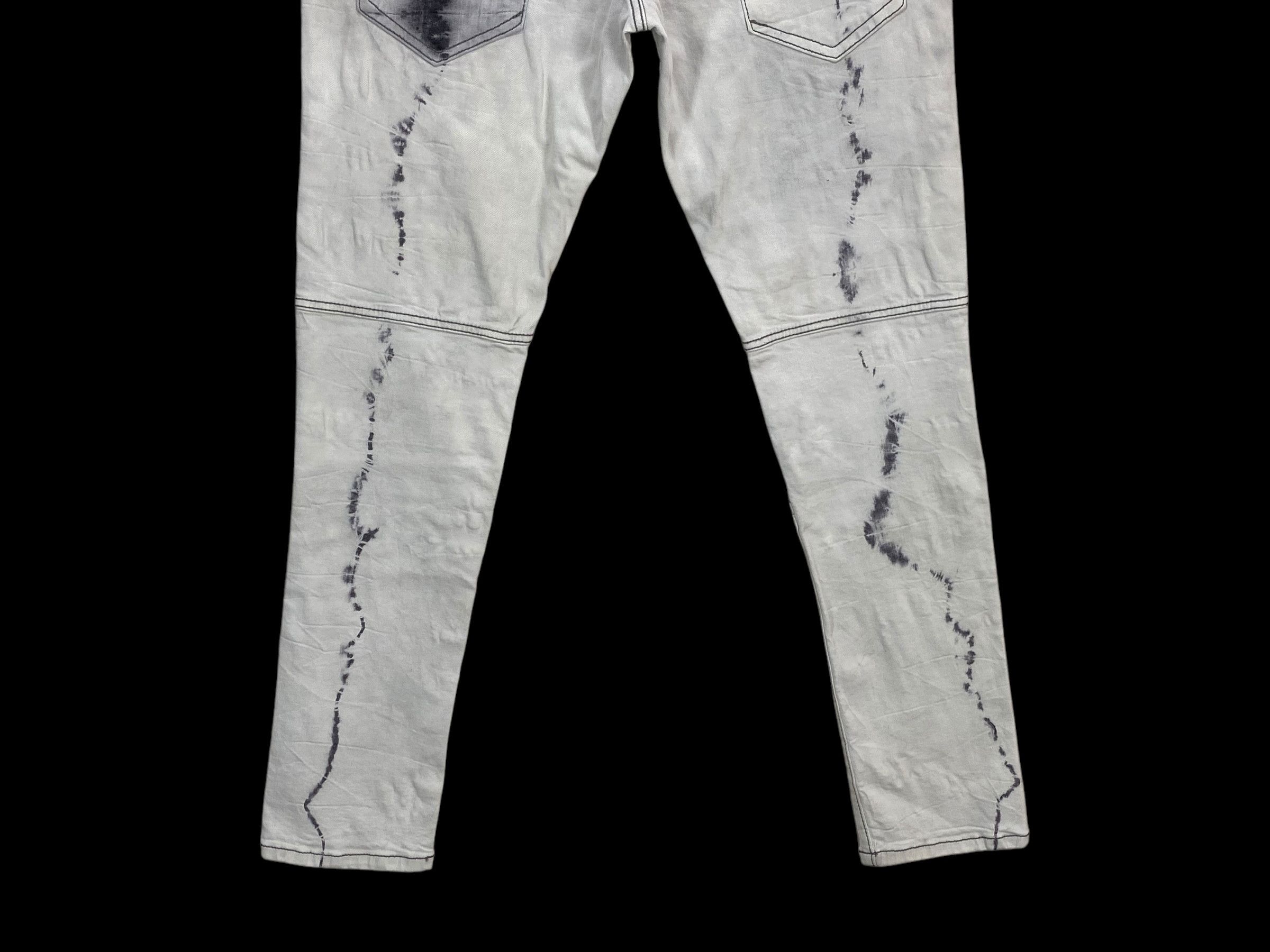 Japanese Brand District Acid Wash Jeans Size US 34 / EU 50 - 6 Thumbnail