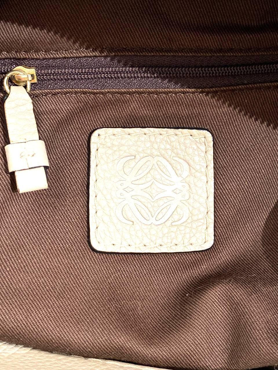 Loewe Loewe Anagram Logo Kite Leather Cloth Shoulder Hand Tote Bag Size ONE SIZE - 15 Thumbnail