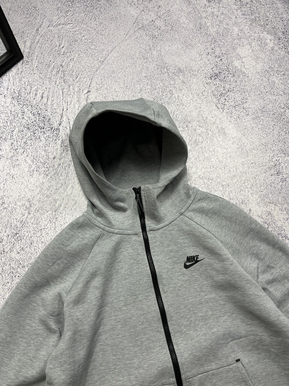Japanese Brand Nike NSW Tech Fleece Zip Hoodie Drill Jacket Grey Size L Size US L / EU 52-54 / 3 - 6 Thumbnail