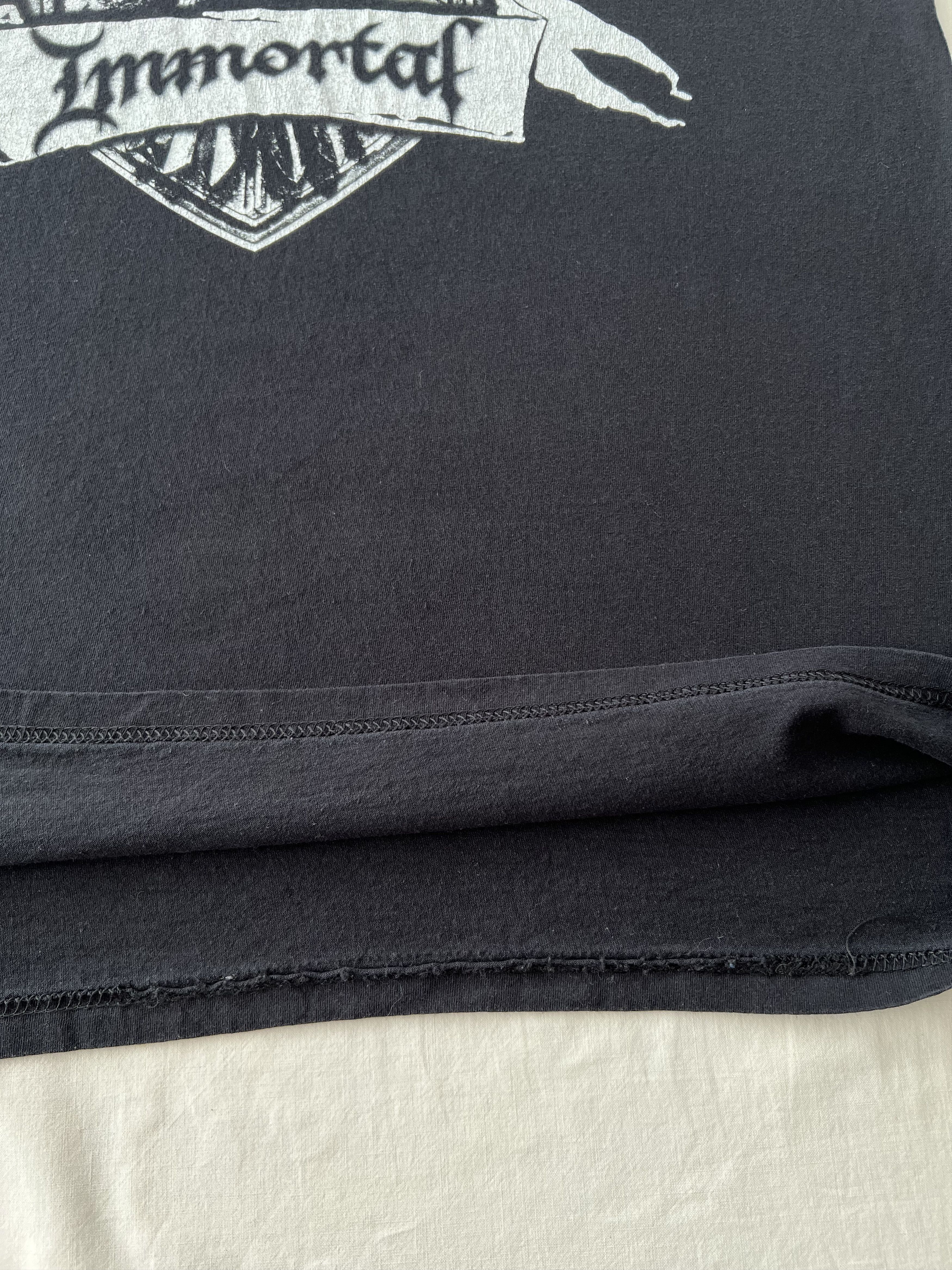 Band Tees Vintage 2000s Immortal Black Metal Band Black T-shirt Size US L / EU 52-54 / 3 - 5 Thumbnail