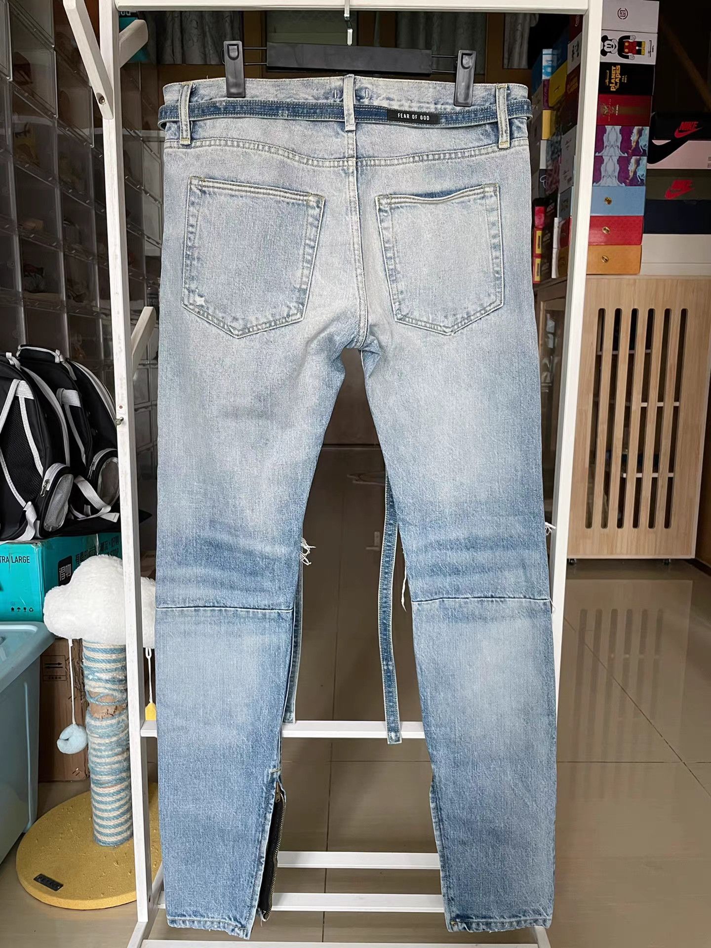 Fear of God Fear of God Sixth Collection Denim Ribbon Pants Size US 33 - 2 Thumbnail