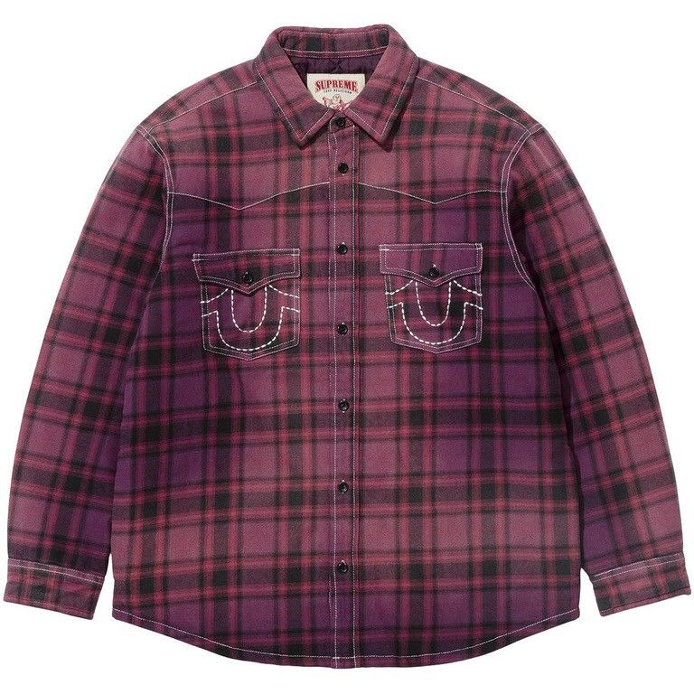 Supreme Supreme Independent Quilted Flannel Shirt | Grailed