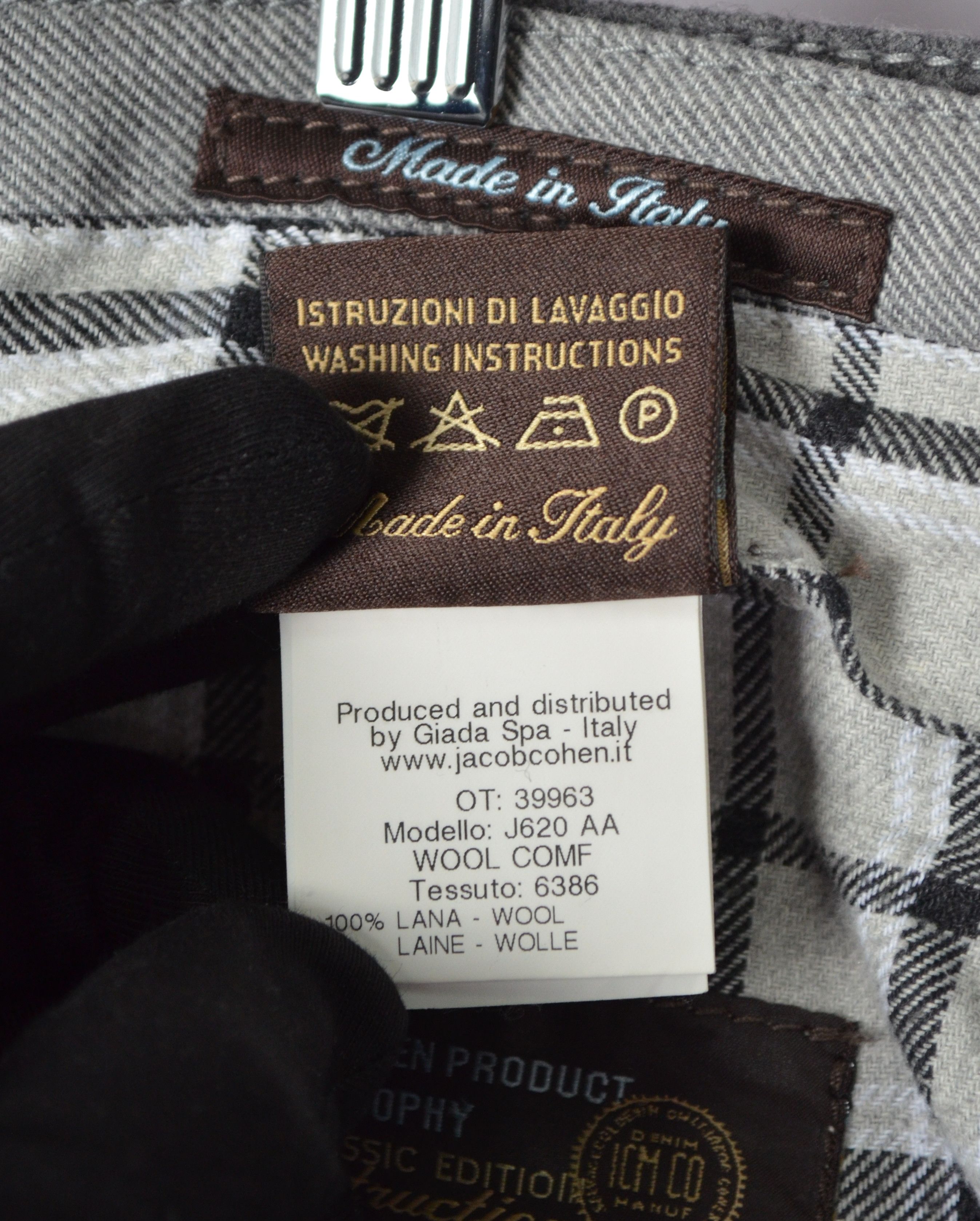 Designer × Jacob Cohen Jacob Cohen Vitale Barberis Canonico 688 Wool Pants W37 L32 Size US 37 - 18 Thumbnail