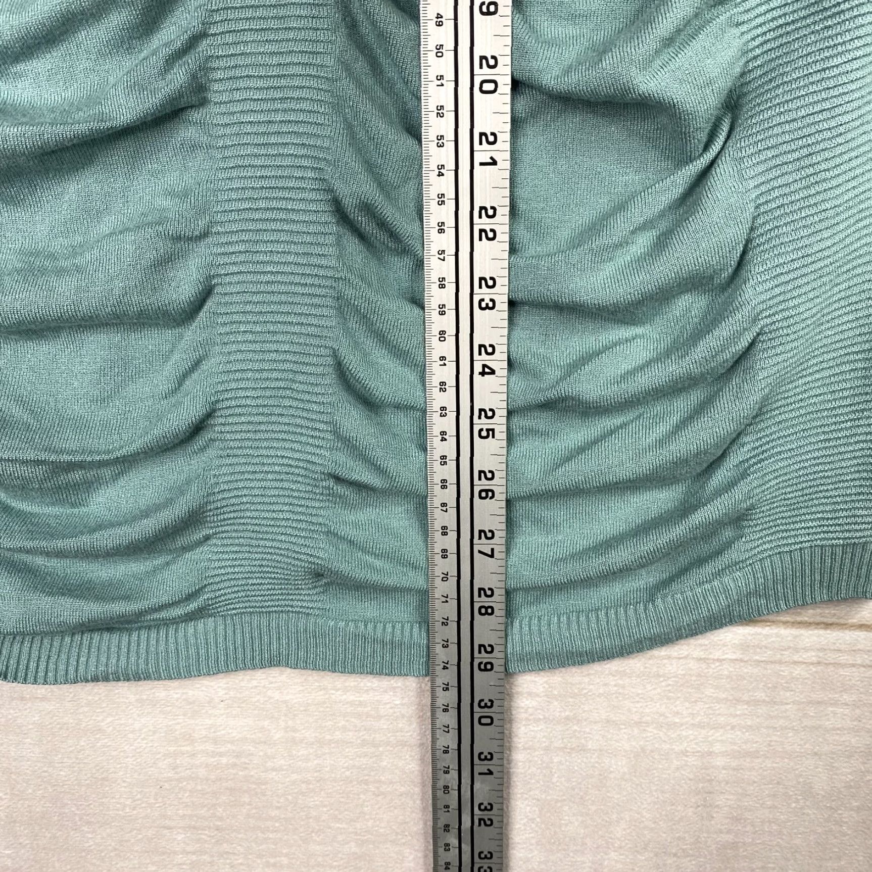 Soft Surroundings Soft Surroundings Blouse Shirt Women 2X Green Cowl Neck Knit Short Sleeve Ribbed Stretch Vintage: No Size XXL / US 16-18 / IT 52-54 - 5 Thumbnail