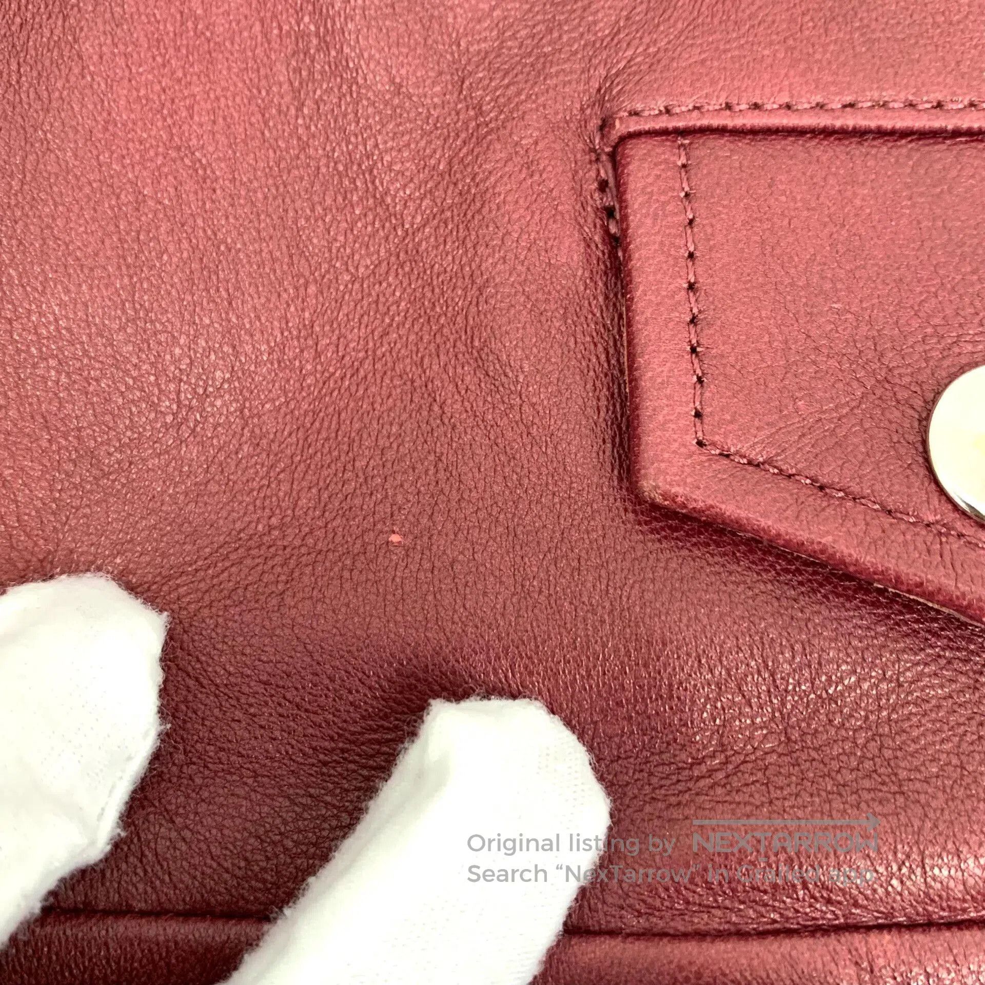 Acne Studios Acne Studios Red Leather Jacket. Size XS / US 0-2 / IT 36-38 - 9 Thumbnail