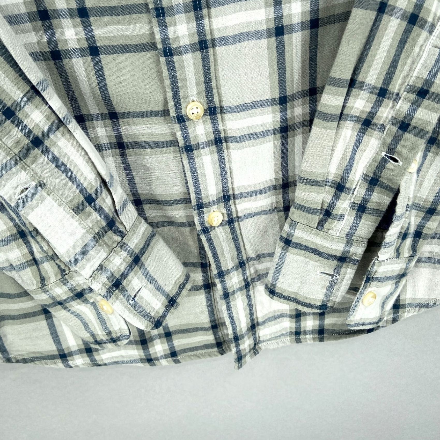 J.Crew J Crew Shirt Mens Medium Green Blue Beige Plaid Button Down Long Sleeve M Size US M / EU 48-50 / 2 - 4 Thumbnail