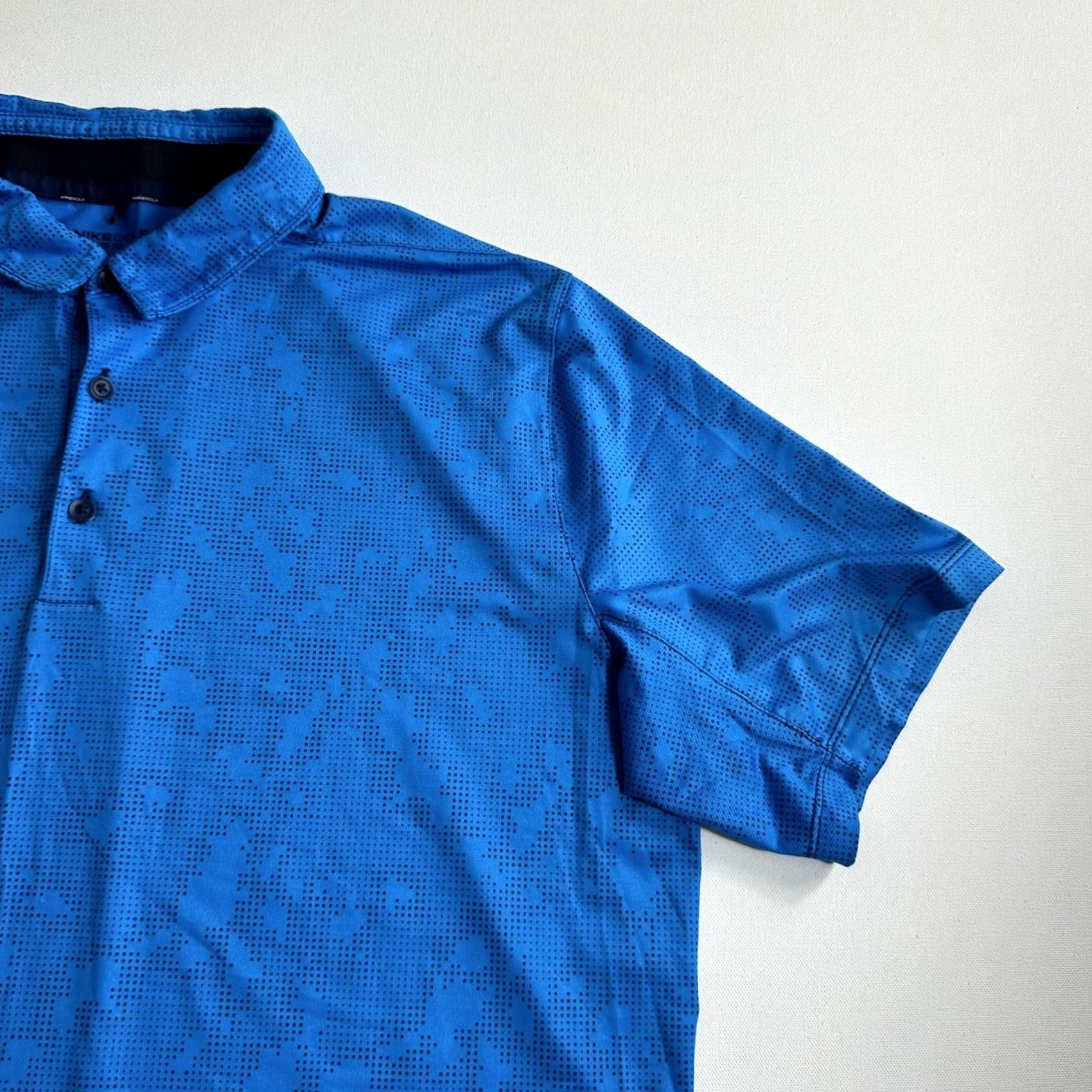 Nike Nike Shirt Mens L Blue Golf Standard Fit Polo Men Size Short Sleeve Active Camo Size US L / EU 52-54 / 3 - 3 Thumbnail