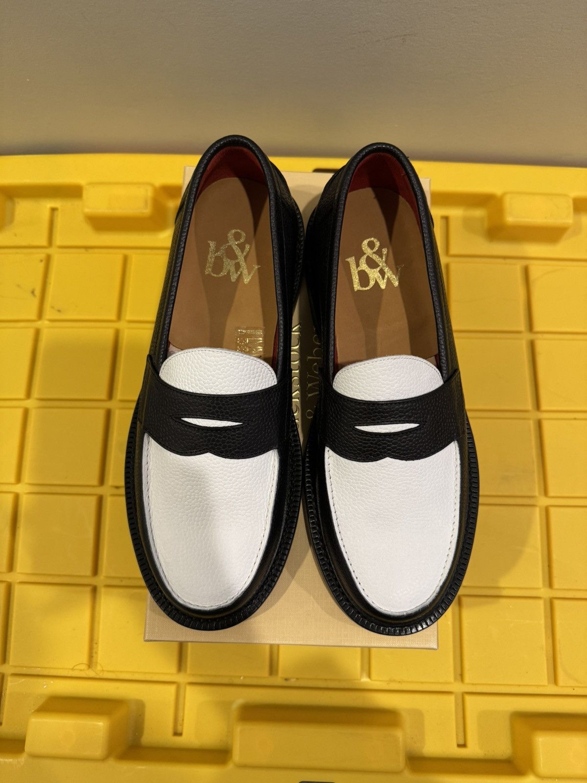 Blackstock & Weber Black and white penny loafer Size US 9.5 / EU 42-43 - 2 Thumbnail