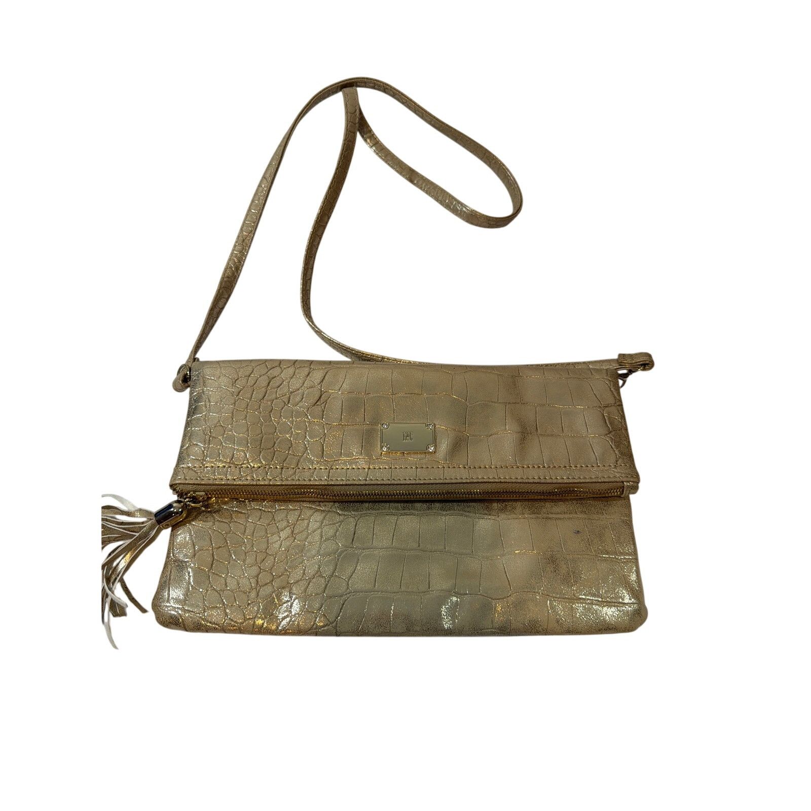 Other INC International Concepts Gold Metallic crossbody purse Size ONE SIZE - 1 Thumbnail