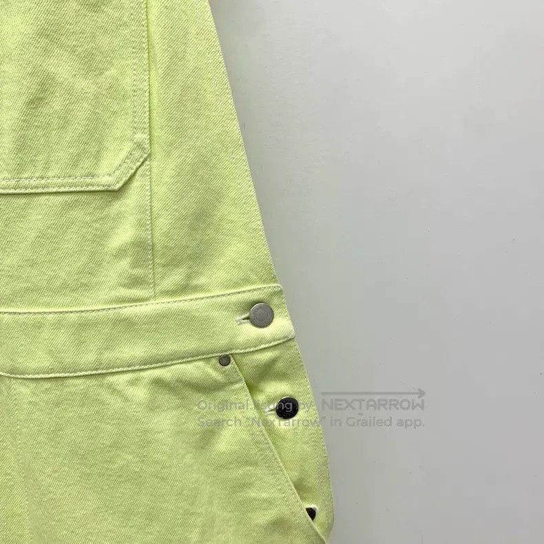 Hermes Hermes Fluorescent Yellow Cotton Work Pants Denim Overalls Size 25" / US 0 / IT 36 - 4 Thumbnail