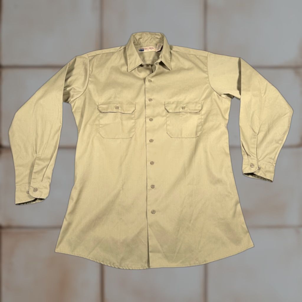 Vintage VINTAGE Big Mac Shirt Adult LARGE Brown JC Penney Workwear Uniform Prison USA 90s (Note: No extra text in final answer) Size US L / EU 52-54 / 3 - 1 Thumbnail