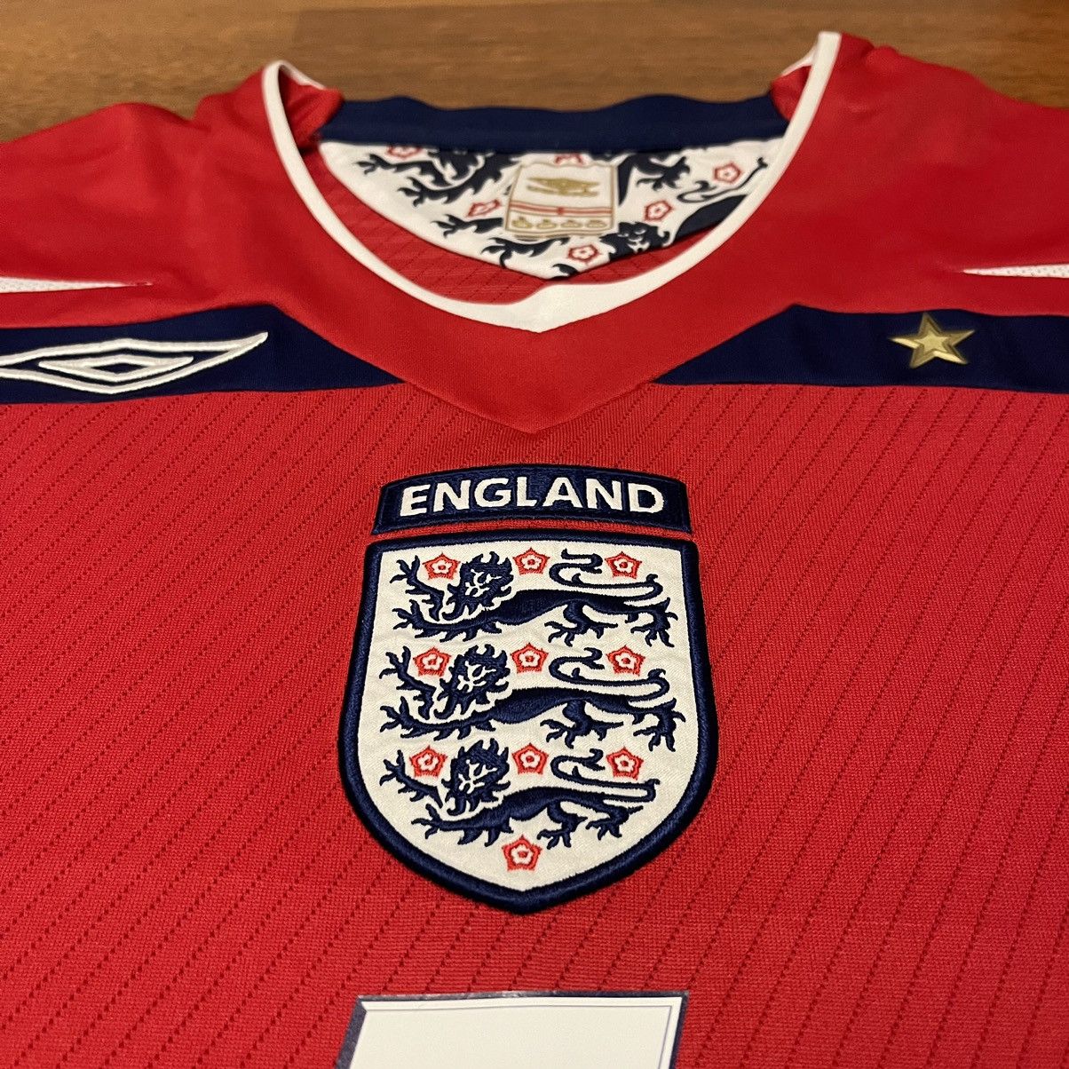 Maillot Football Umbro England Angleterre 2001 Beckham T.xl