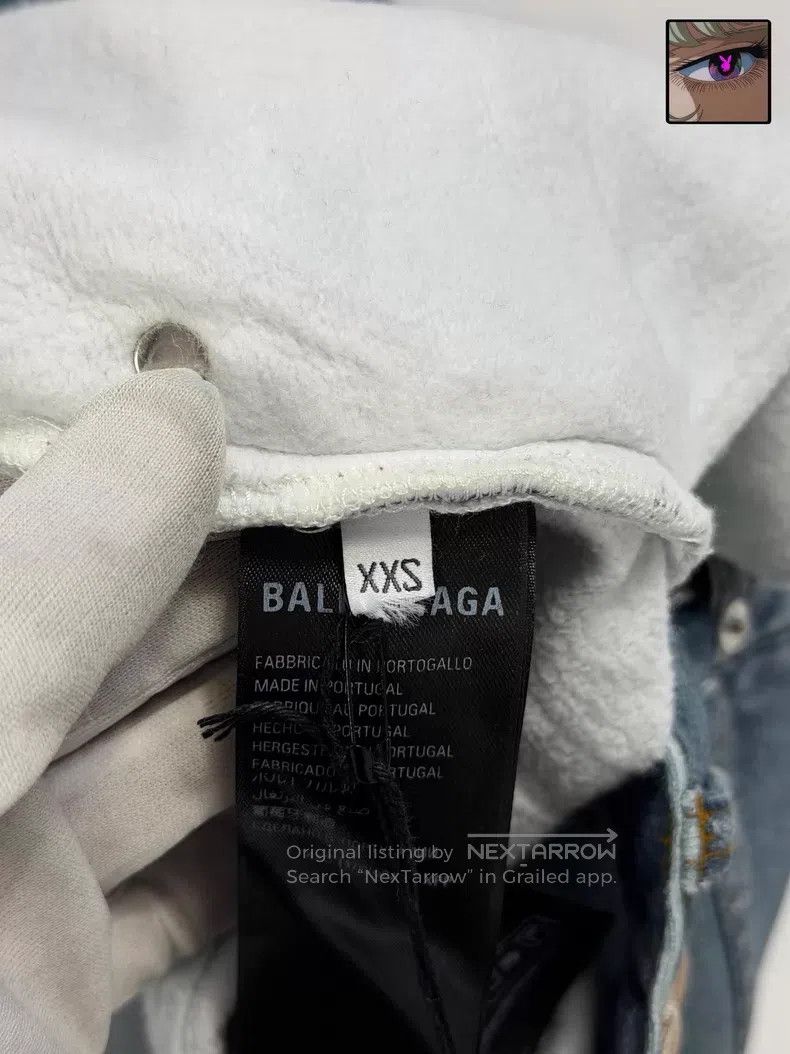 Balenciaga Balenciaga size XXS Water wave texture distressed wide-leg Size US 27 - 6 Thumbnail