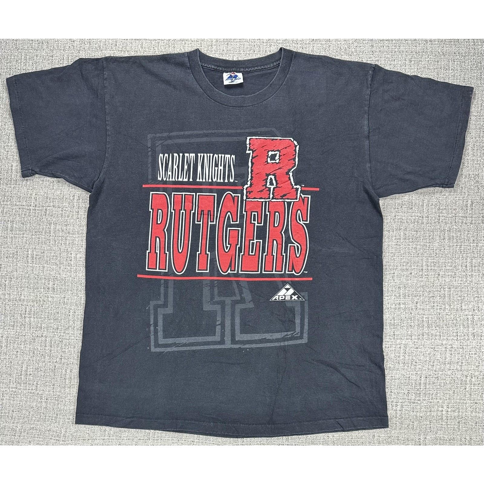 Apex One Rutgers Scarlet Knights Shirt Sz XL Big R Apex One 90s Size US XL / EU 56 / 4 - 1 Thumbnail