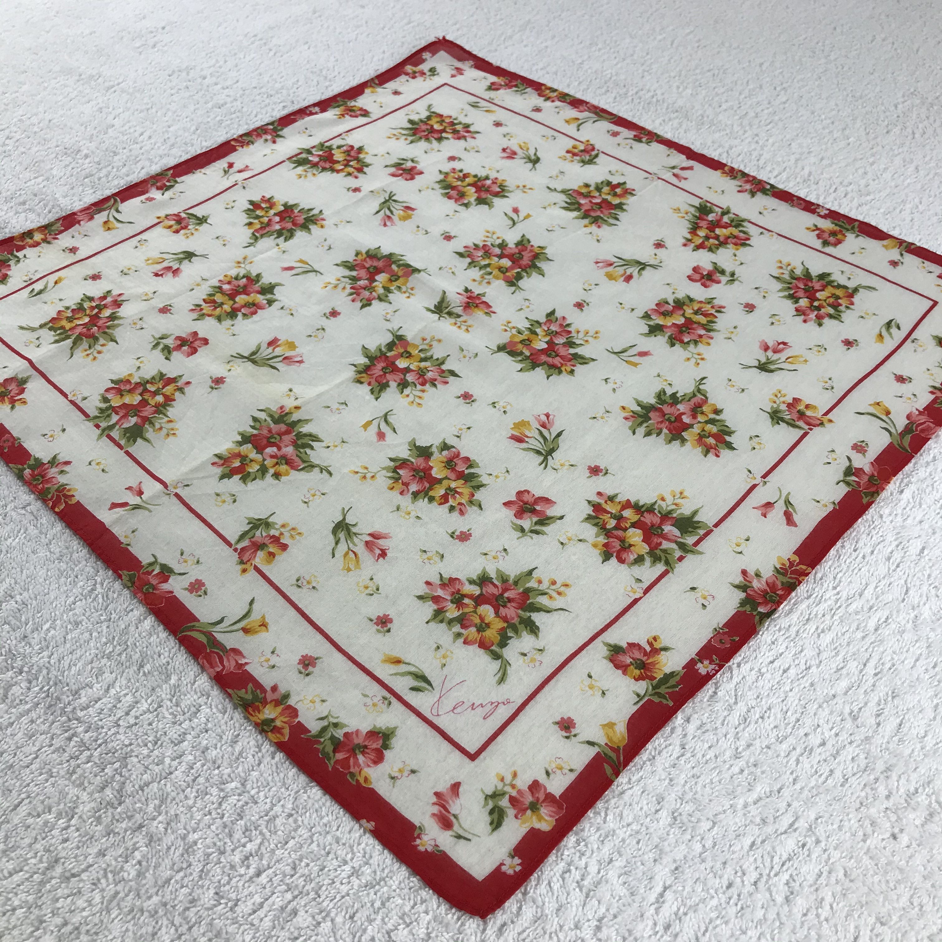 Kenzo × Vintage Kenzo Bandana / Handkerchief / Neckerchief - S329 Size ONE SIZE - 2 Thumbnail