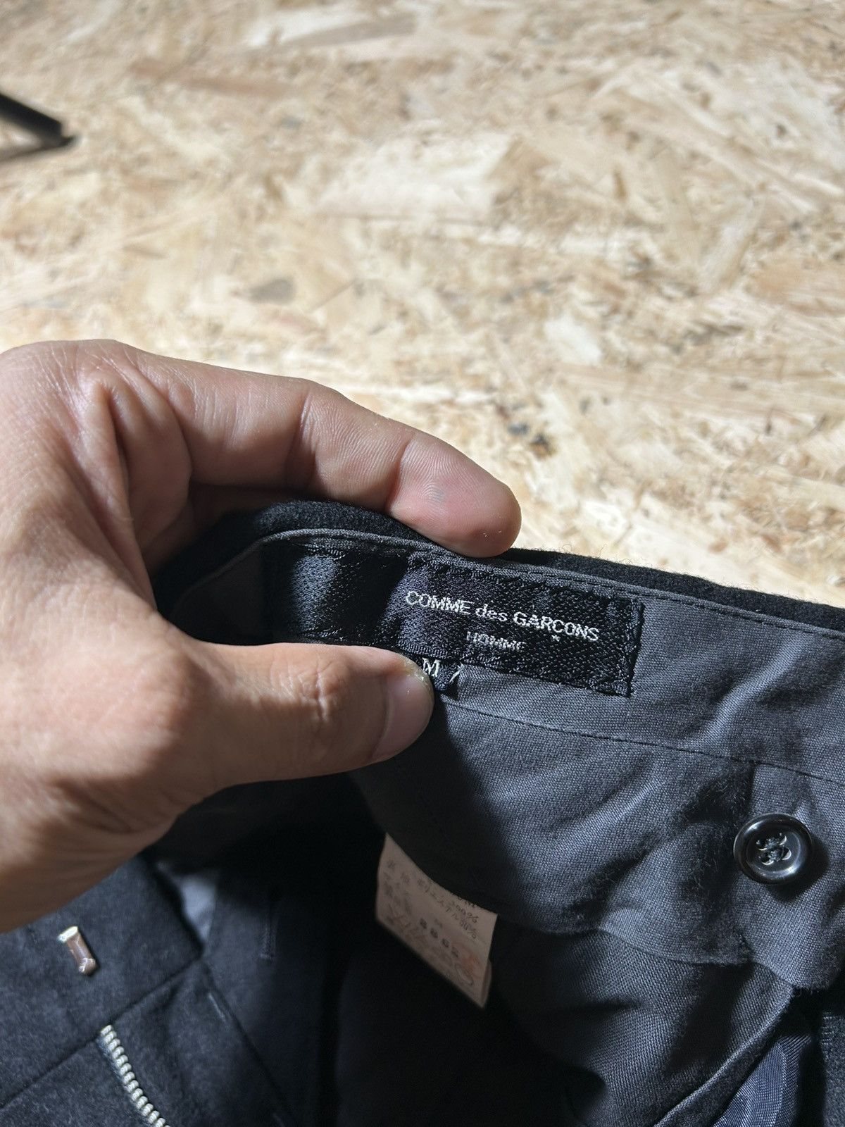 Comme des Garcons Comme Des Garcons Black Pleated Trousers Pants Size US 29 - 8 Thumbnail