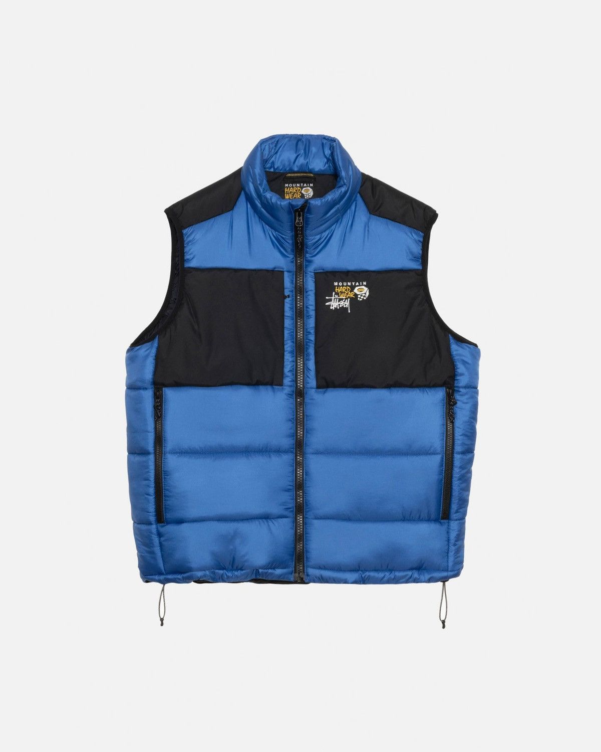 image of Hypebeast x Stussy Stüssy & Mountain Hardwear Primaloft Vest in Blue/Black, Men's (Size Large)