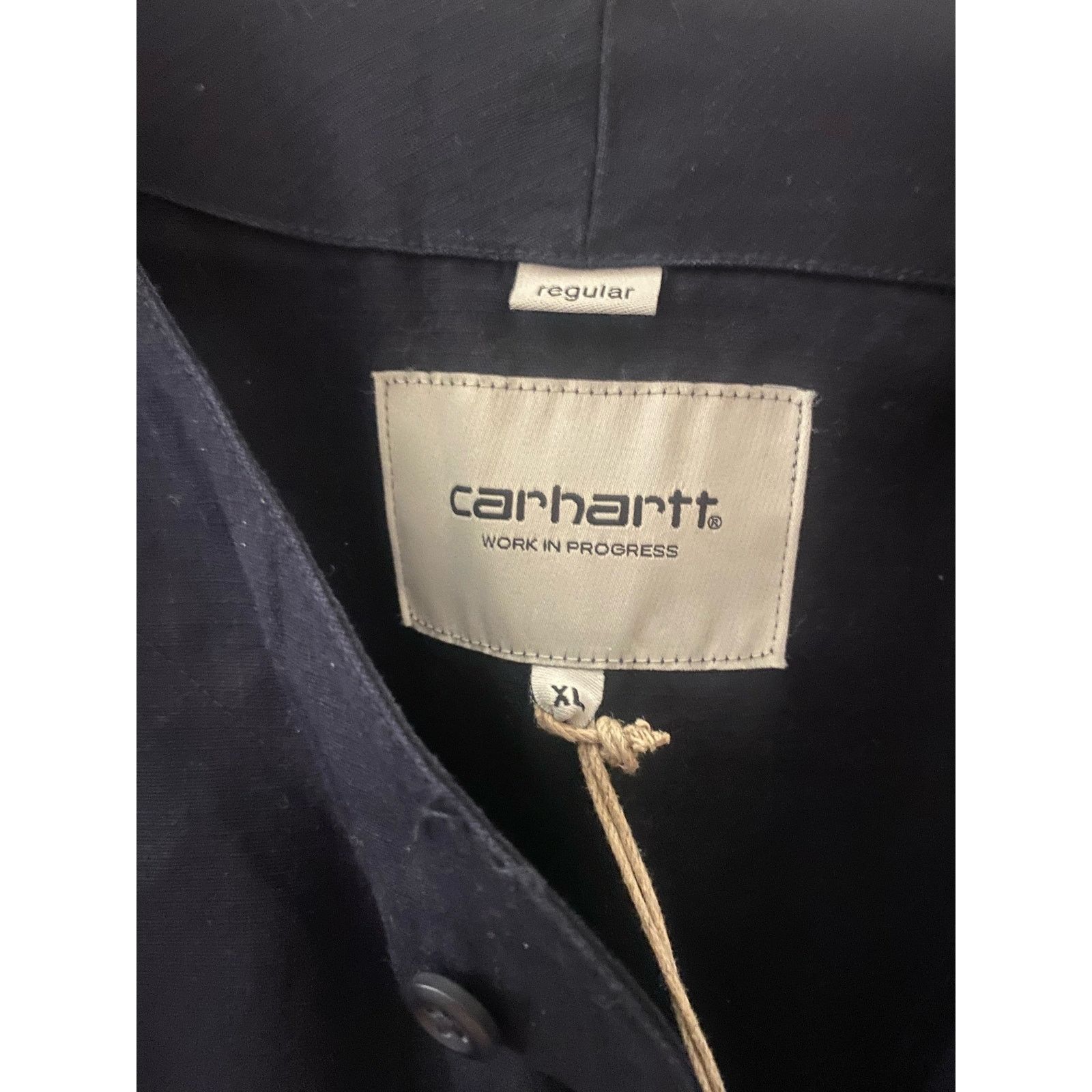 Carhartt Wip Carhartt WIP Pierre Shirt Dark Navy Stone Washed m xlarge Size US XL / EU 56 / 4 - 4 Thumbnail