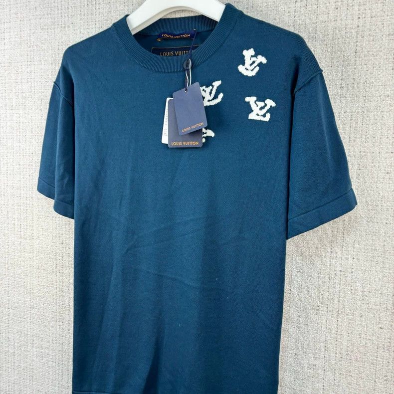Louis Vuitton Louis Vuitton FW22 piper logo knit short sleeves Size US M / EU 48-50 / 2 - 2 Thumbnail