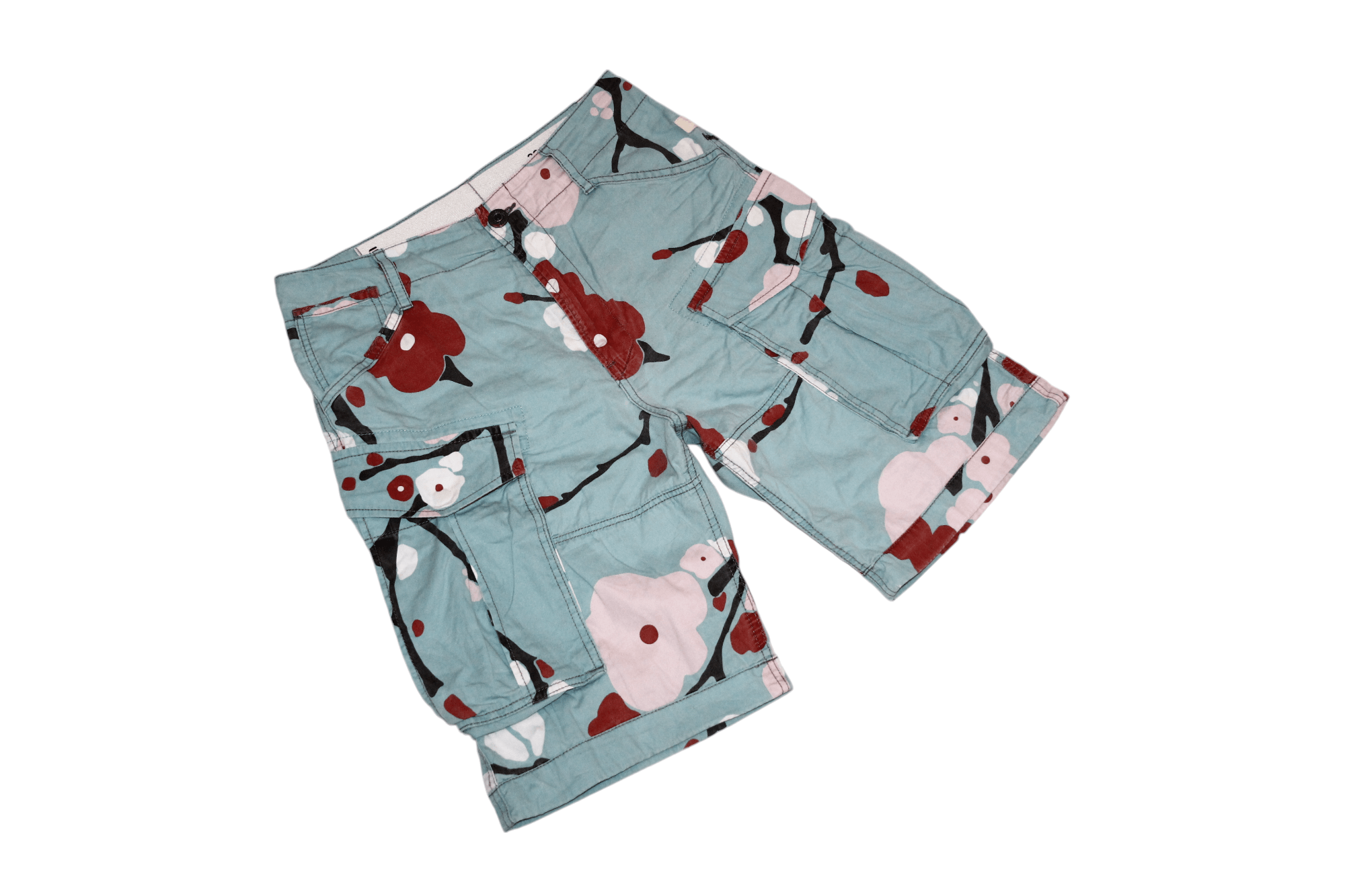G-Star × Pharrell G-star Raw Rovic Loose 1/2 Floral Cargo Shorts Size US 28 / EU 44 - 8 Thumbnail