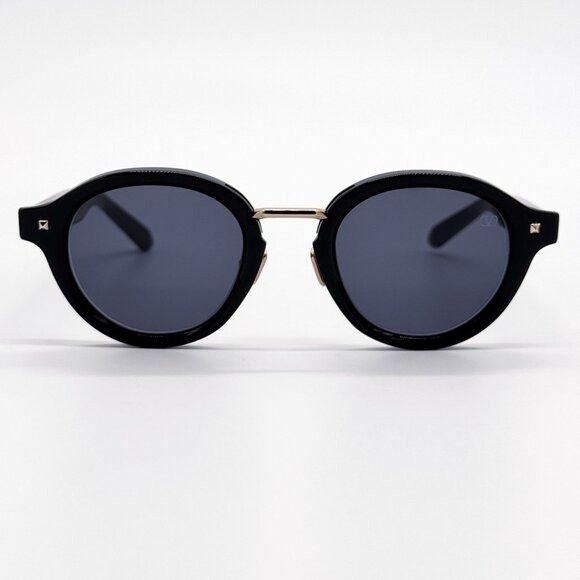 Valentino NEW VALENTINO SUNGLASSES VLS-132A BLACK/GRAY MEN ROUND EYEWE Size ONE SIZE - 4 Thumbnail