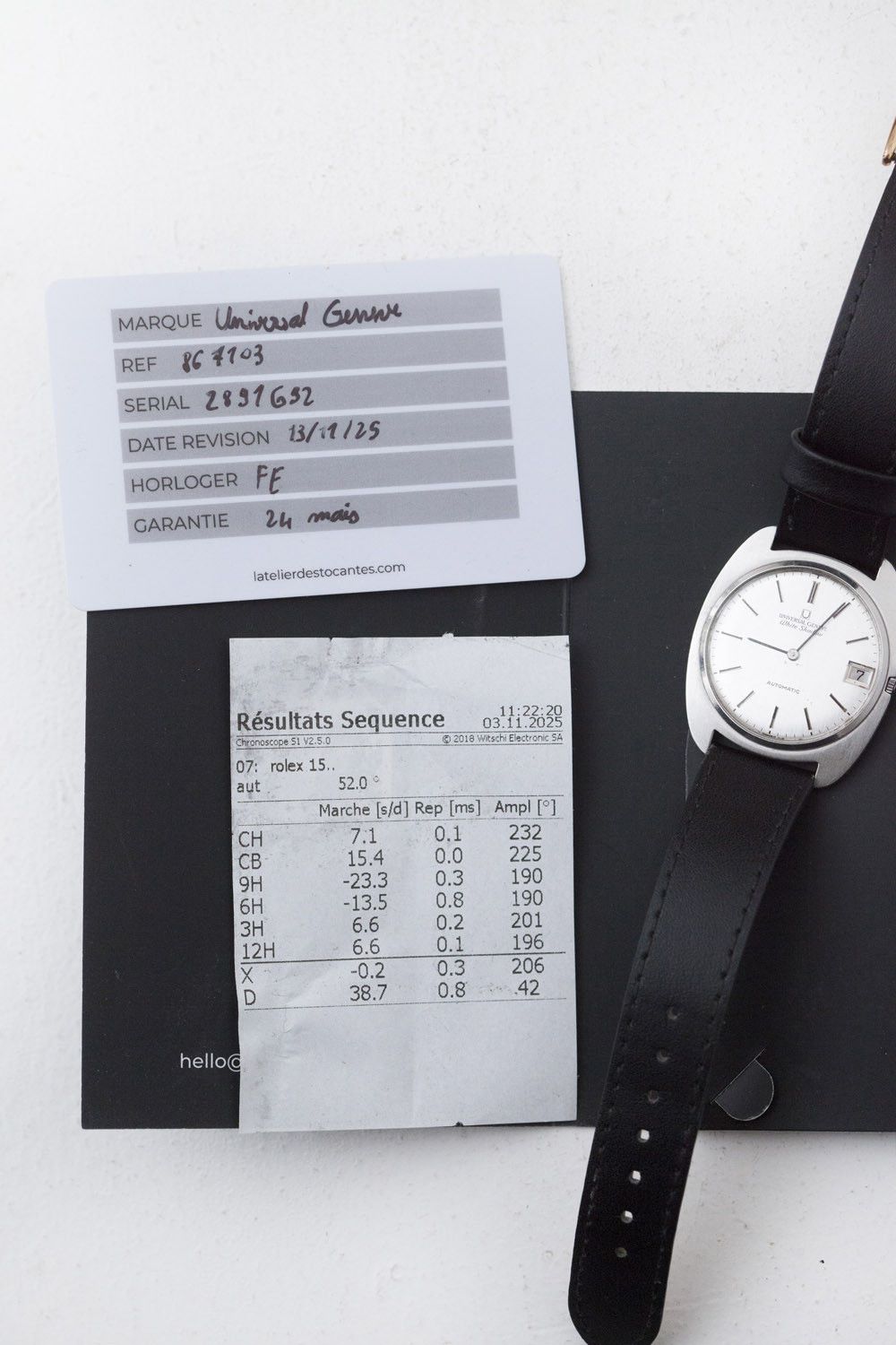 Other Universal Genève White Shadow Automatic watch Size ONE SIZE - 8 Thumbnail
