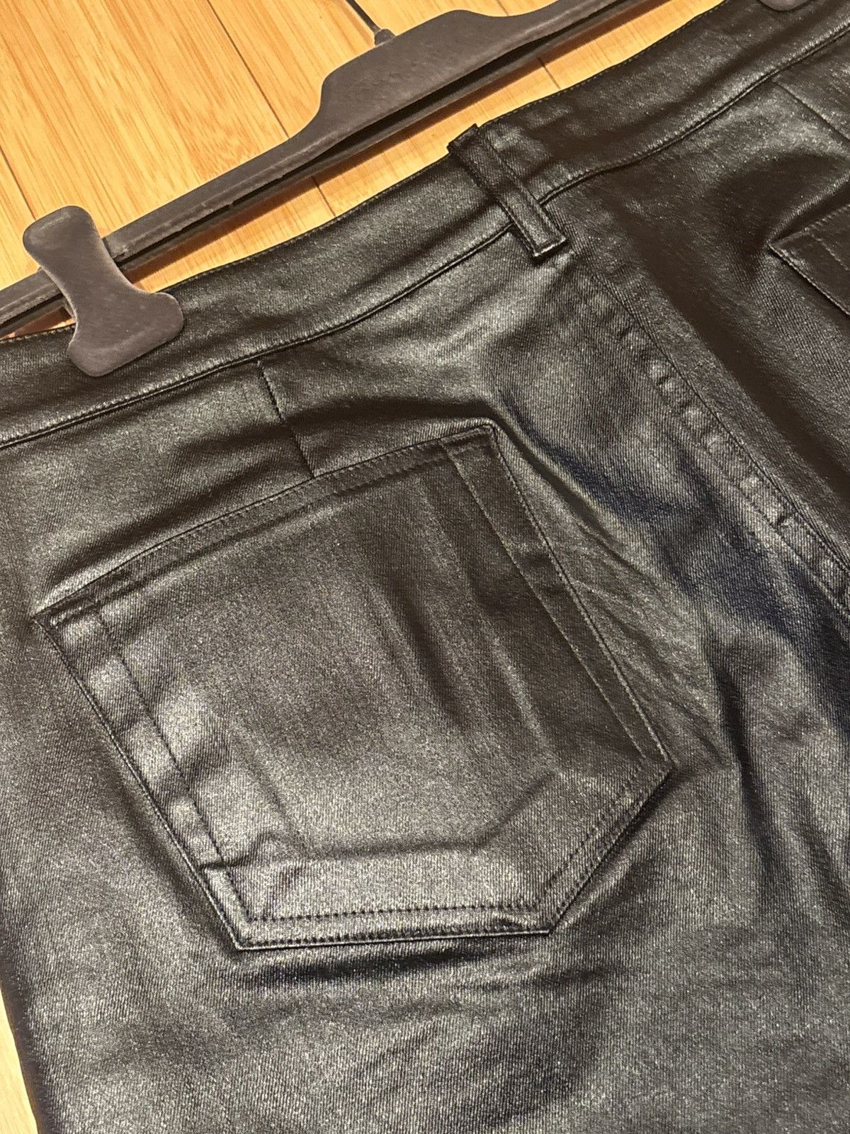 Rick Owens Rick Owens GETH Cut waxed denim Hollywood SS//25 Size US 31 - 3 Thumbnail