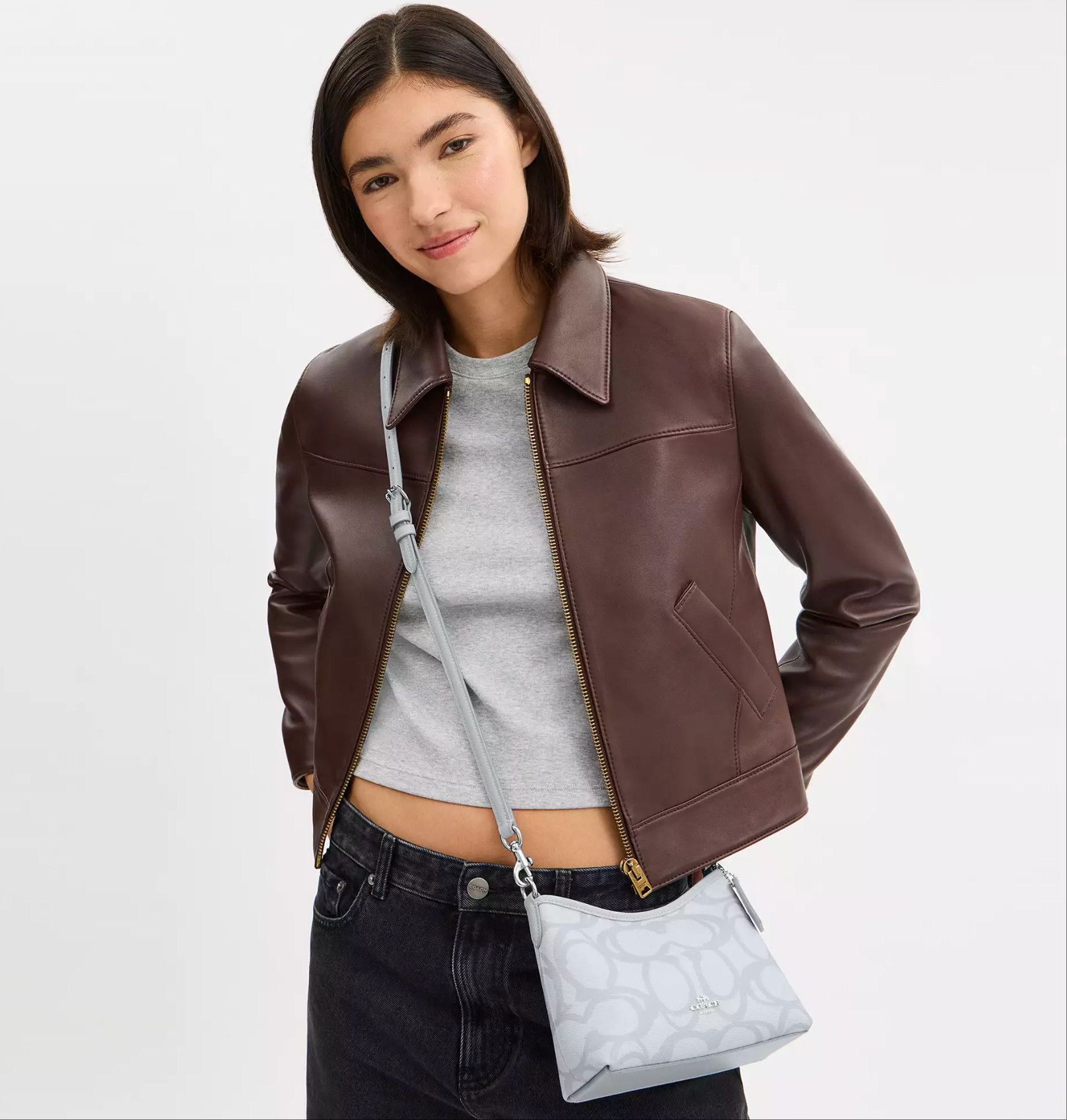 Coach Laurel Small Shoulder Bag In Sketch Signature Canvas CBI05 Size ONE SIZE - 7 Thumbnail