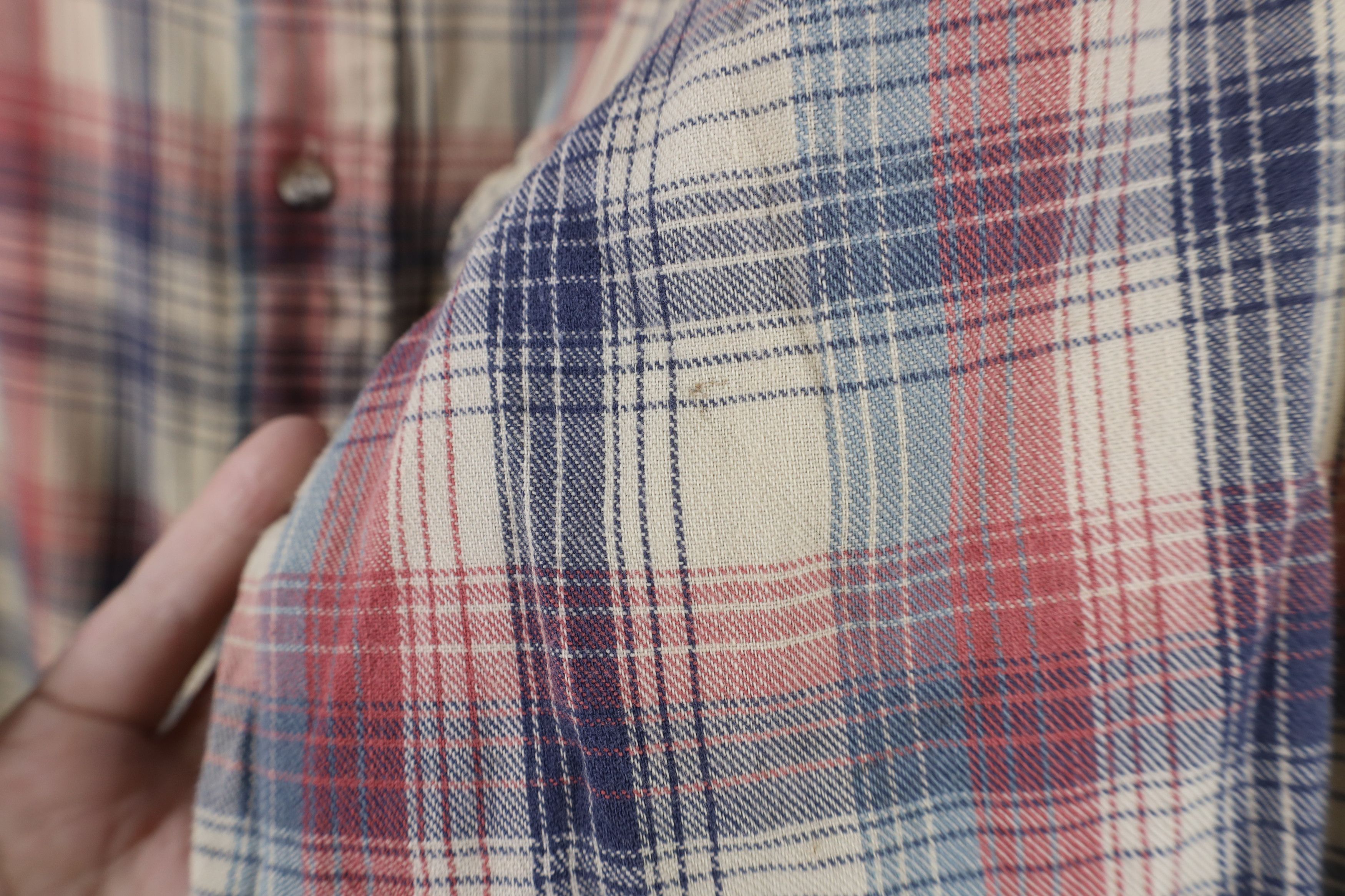 Levi's Vintage 70s 80s Levis Flannel Collared Button Shirt Plaid Size US M / EU 48-50 / 2 - 10 Thumbnail