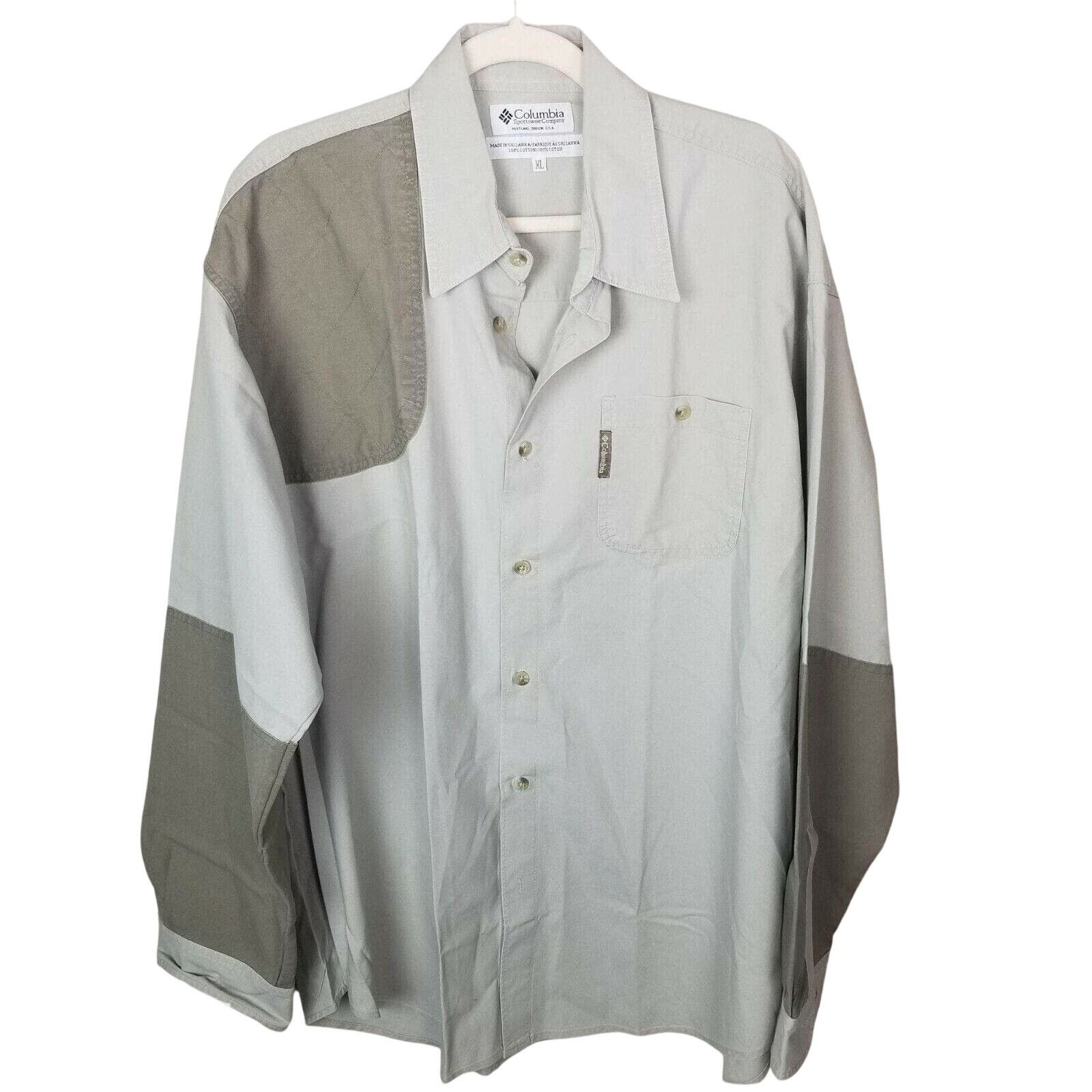 Columbia Vintage Columbia Mens Khaki Canvas Shooting Hunting Shirt XL Size US XL / EU 56 / 4 - 1 Thumbnail