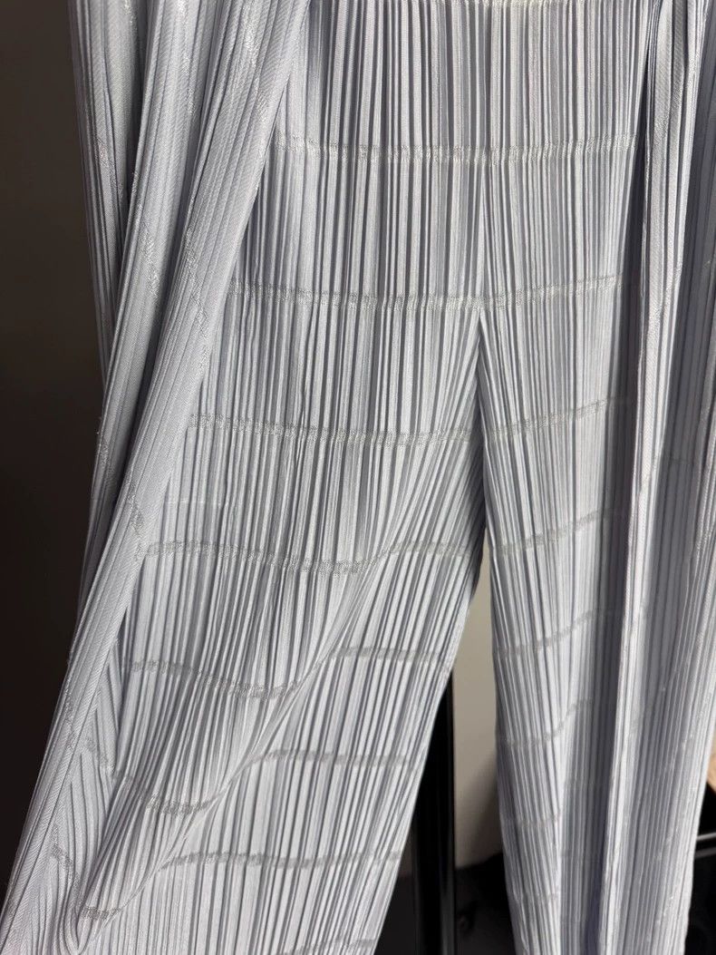 Issey Miyake Issey Miyake size:3 White bamboo-joint pants Size 42" / US 20 - 2 Thumbnail