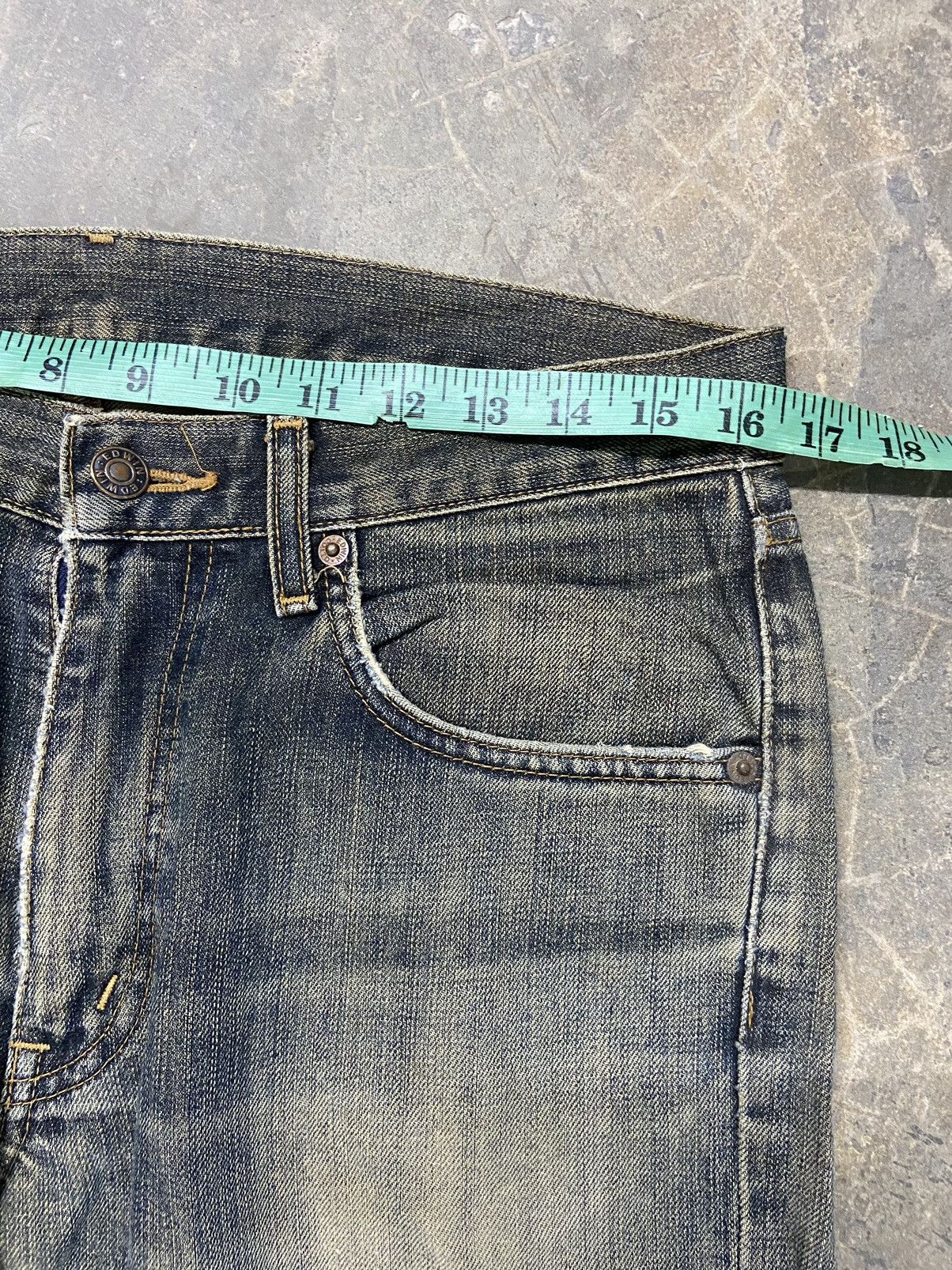 Beauty Beast Vintage Edwin Jeans Distressed Denim if 6 was 9 edwin 505ZZ Size US 33 - 12 Thumbnail