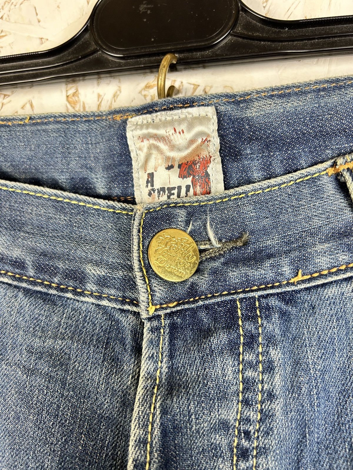Christian Audigier Vintage Ed Hardy By Audigier Skull Pocket Y2K Denim Jeans 38 Size US 38 / EU 54 - 7 Thumbnail