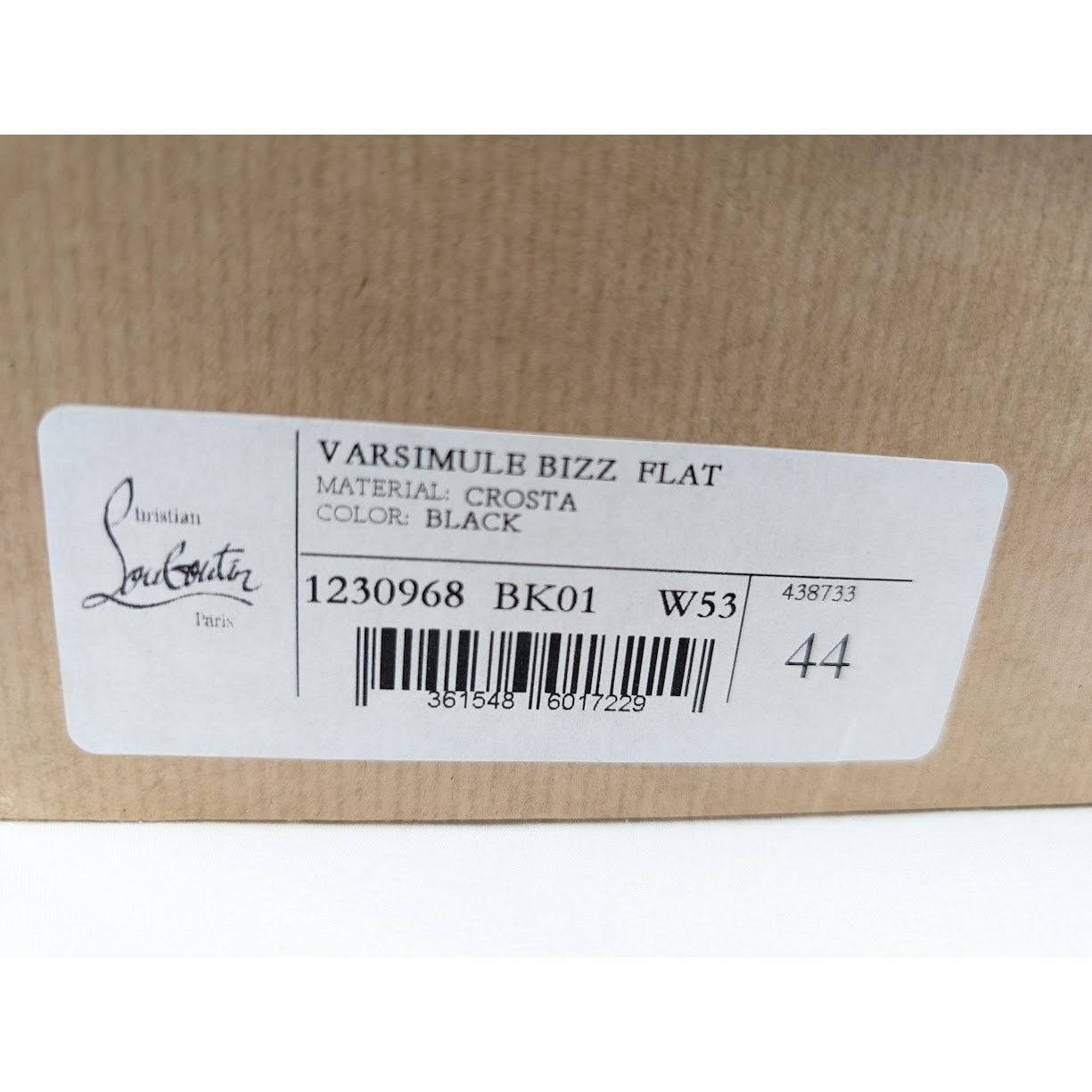 Christian Louboutin o1rshd1 Crosta Varsimule Bizz Flat in Black Size US 11 / EU 44 - 23 Thumbnail