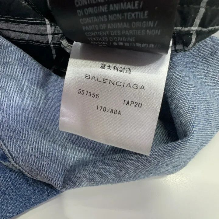 Balenciaga Balenciaga Denim Hooded Jacket for Men 0079-2507 Size US M / EU 48-50 / 2 - 2 Thumbnail