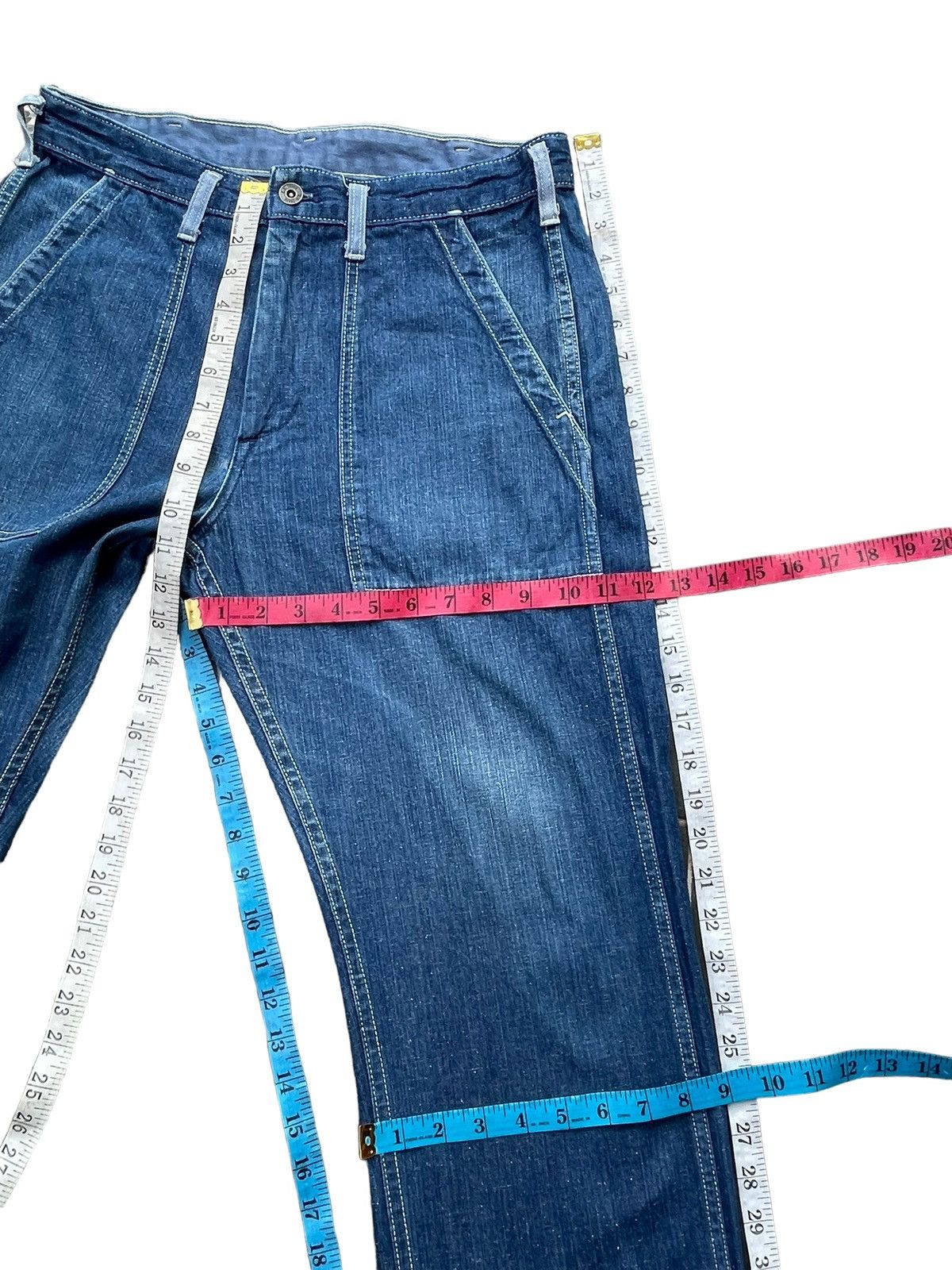 GU × Japanese Brand GU Baker Pant Denim Size US 33 - 18 Thumbnail
