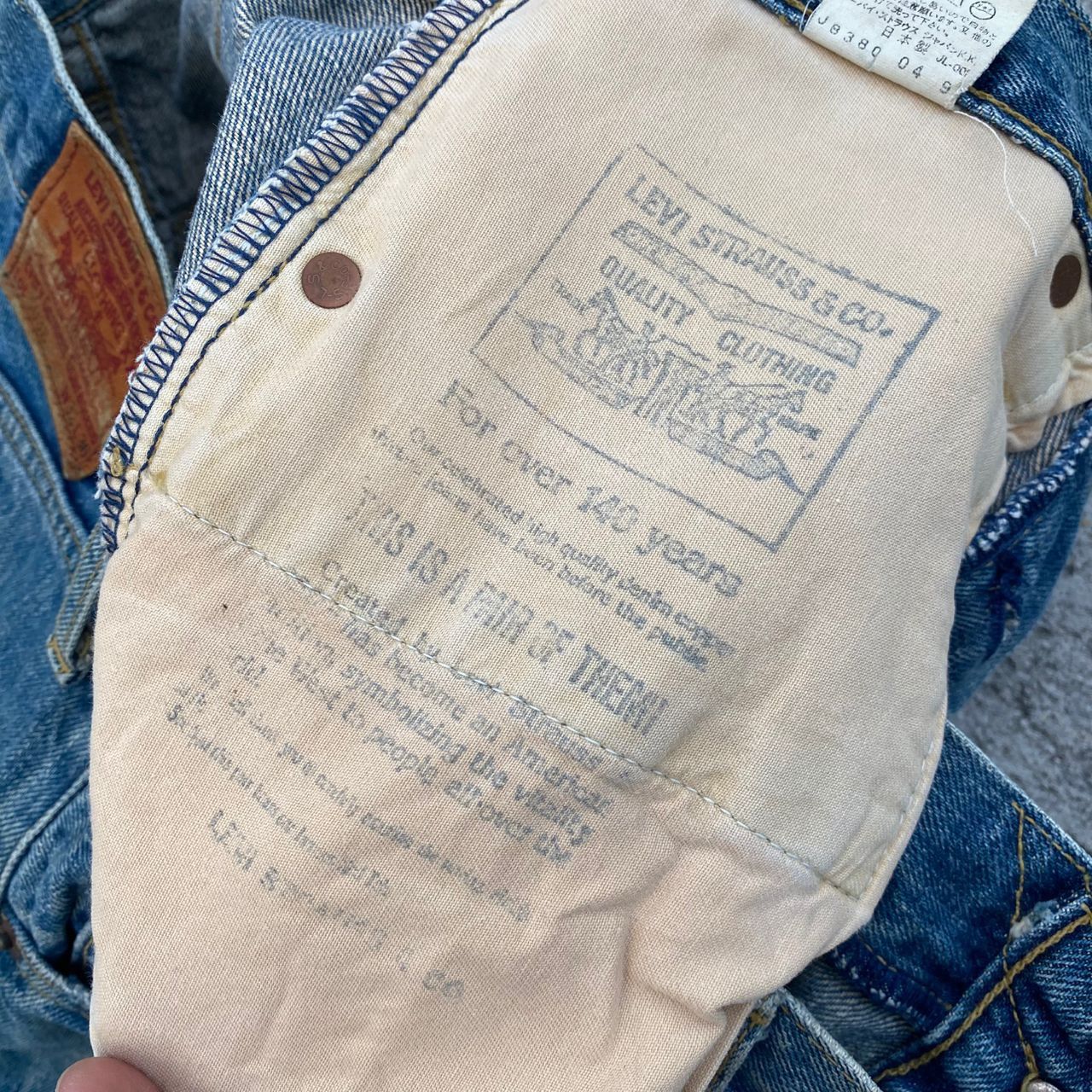 Levi's Vintage Levis 503B Big E Selvegde Redline Denim Size US 32 / EU 48 - 22 Thumbnail