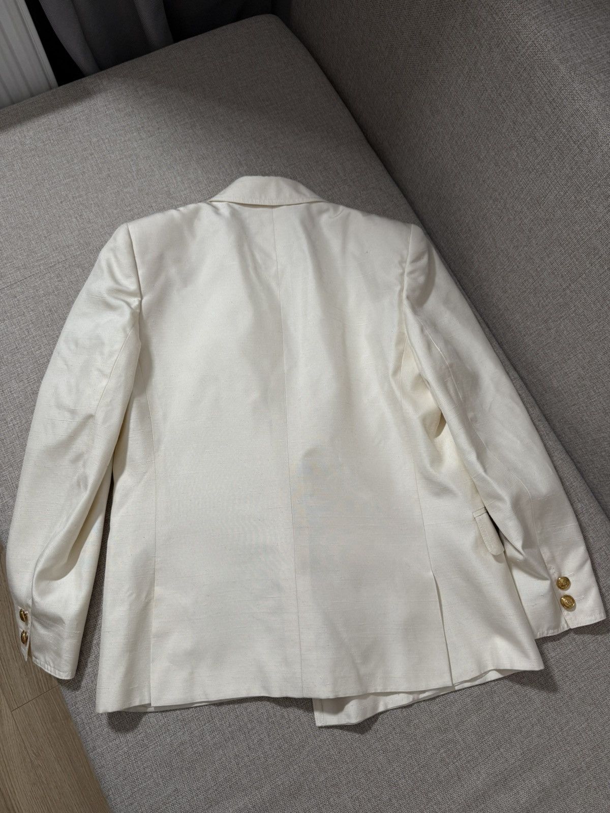 Valentino Valentine White Long Sleeve Double Breasted Blazer IT44 Size M / US 6-8 / IT 42-44 - 7 Thumbnail