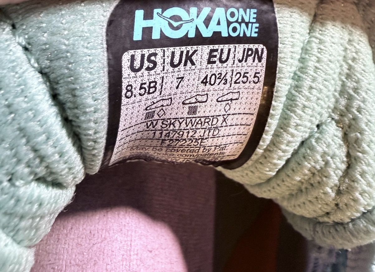 Hoka Hoka One One Skyward X Jadeite Dried Rose Women's Green Pink Size US 8.5 / IT 38.5 - 12 Thumbnail