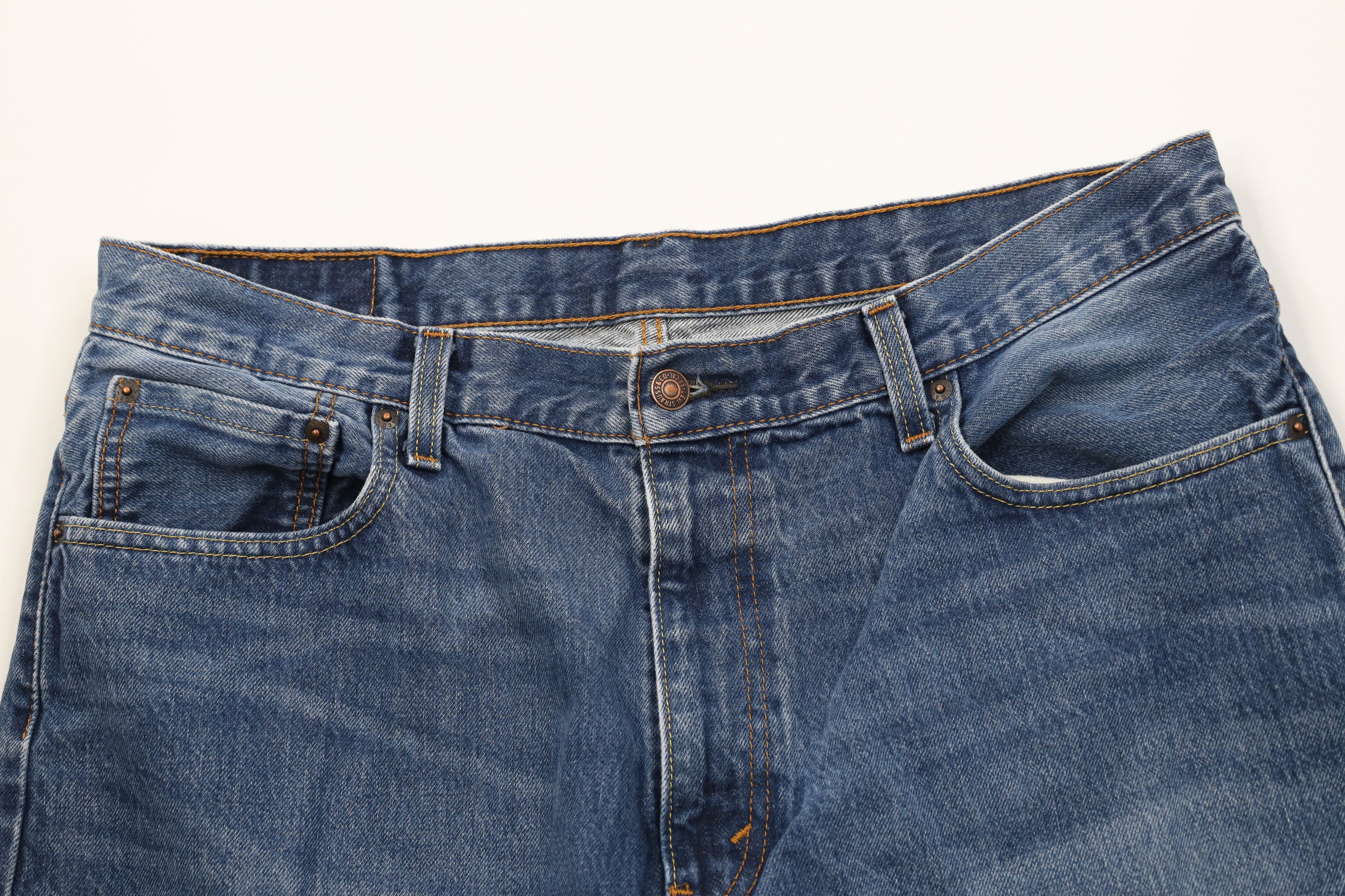 Levi's Vintage Y2K Levis 569 Loose Fit Denim Jean Shorts Jorts Blue Size US 36 / EU 52 - 2 Thumbnail