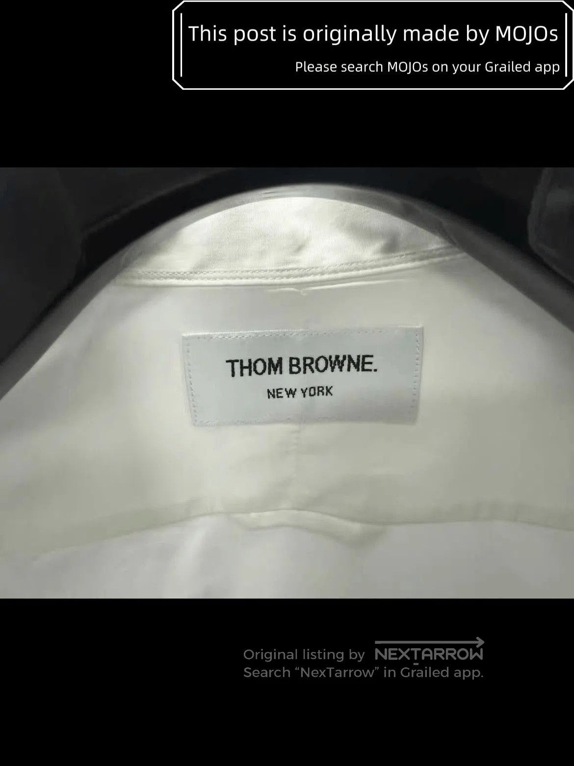 Thom Browne Sz 3 Thom Browne Front Triple Stripe White Shirt. Size US L / EU 52-54 / 3 - 3 Thumbnail
