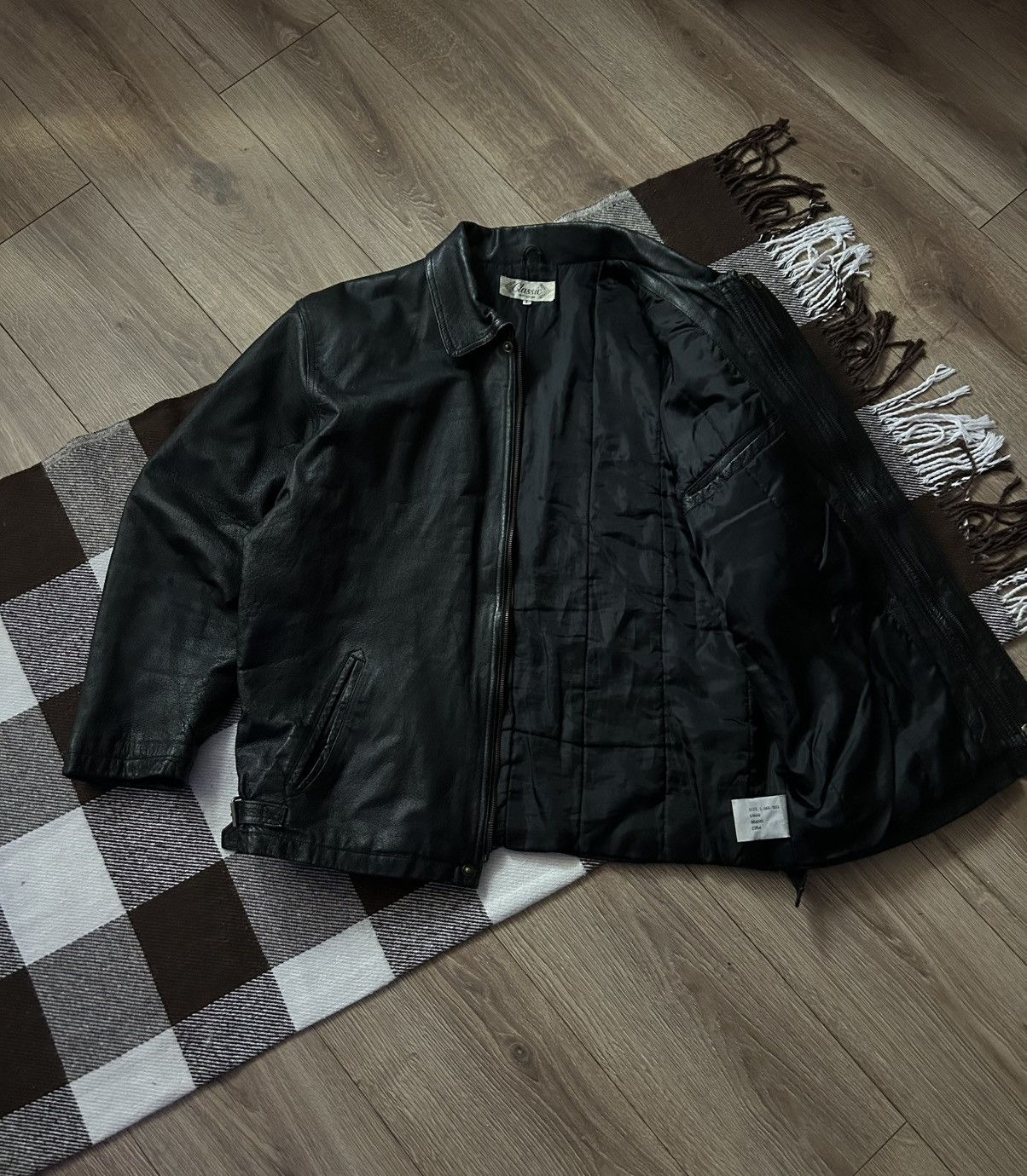 Genuine Leather × Vintage Vintage Leather Bombers jacket mens y2k rare Size US L / EU 52-54 / 3 - 2 Thumbnail