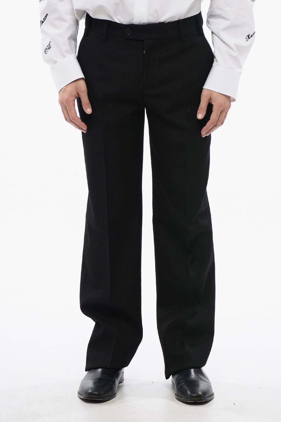 Off-White og1mm1025 Slim Fit Buffalo Pant in Black Size US 32 / EU 48 - 1 Thumbnail