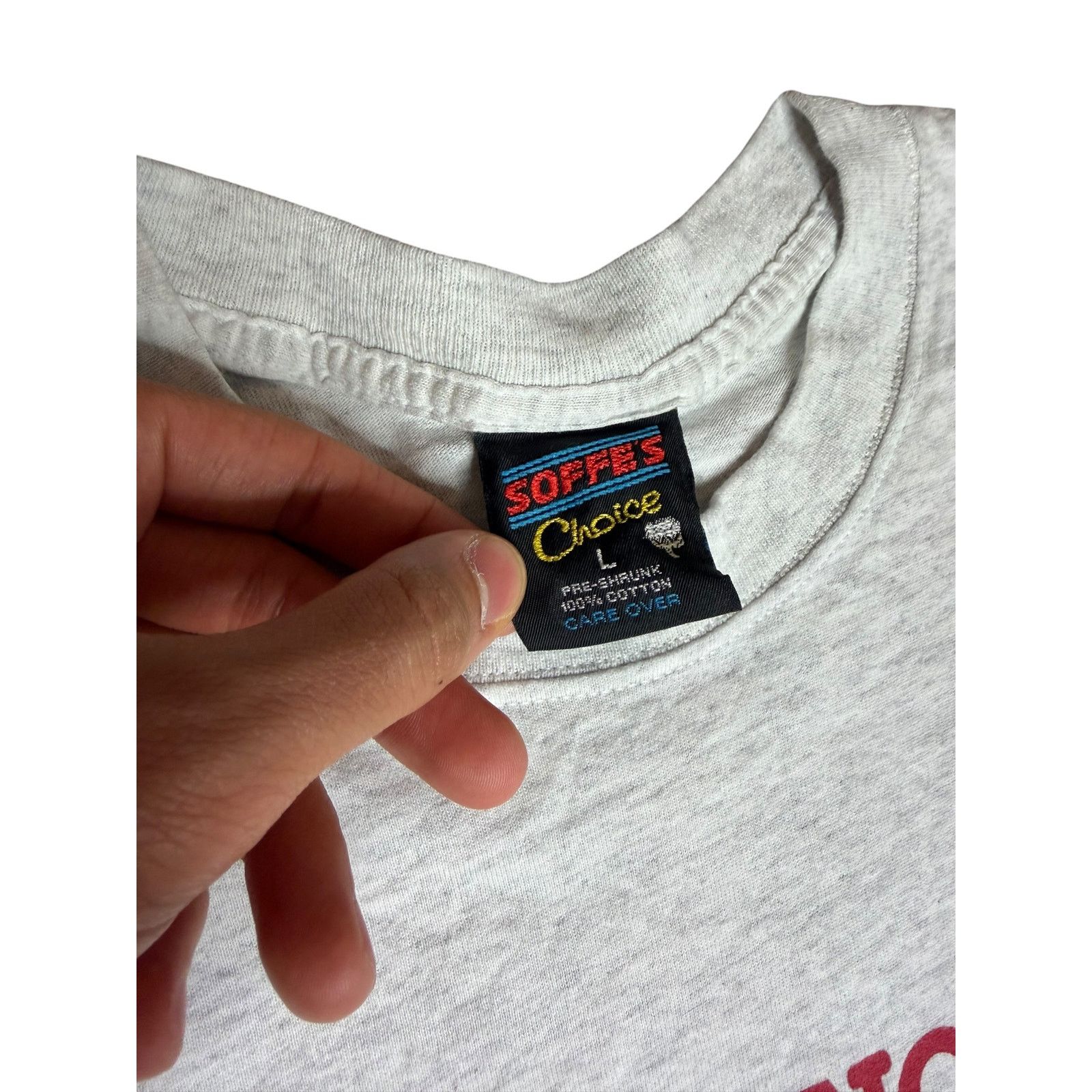 Soffe × Vintage Vintage 90s Soffe Middle of Nowhere Hell T-Shirt Size US L / EU 52-54 / 3 - 4 Thumbnail