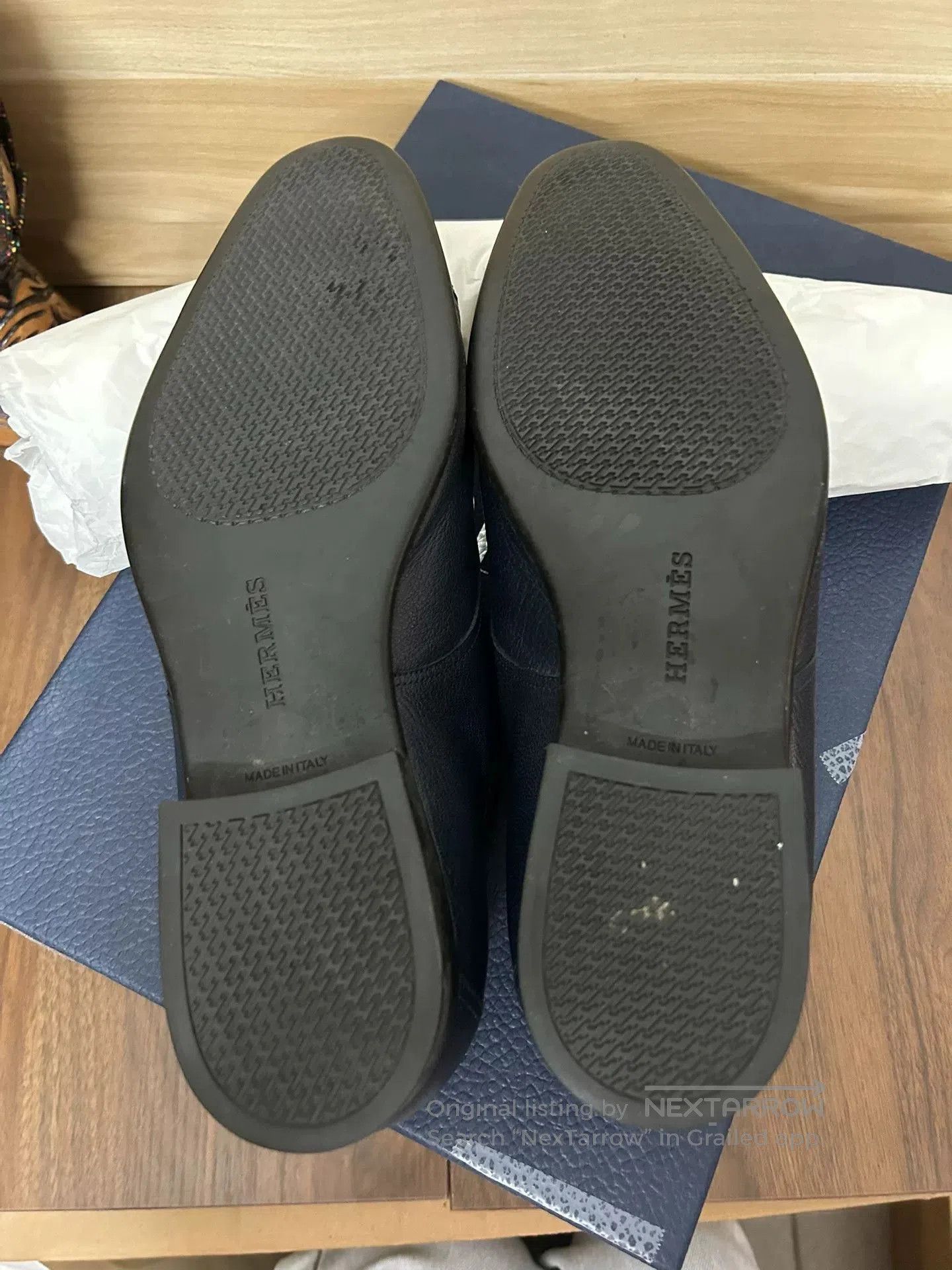 Hermes Hermes Men's Business Leather Shoes Size 41. Size US 8 / EU 41 - 8 Thumbnail