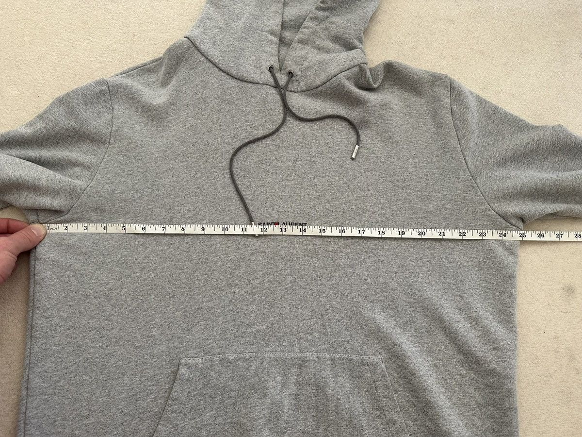 Saint Laurent Paris $990 Saint Laurent Rive Gauche logo hoodie rare XXL grey Size US XXL / EU 58 / 5 - 5 Thumbnail