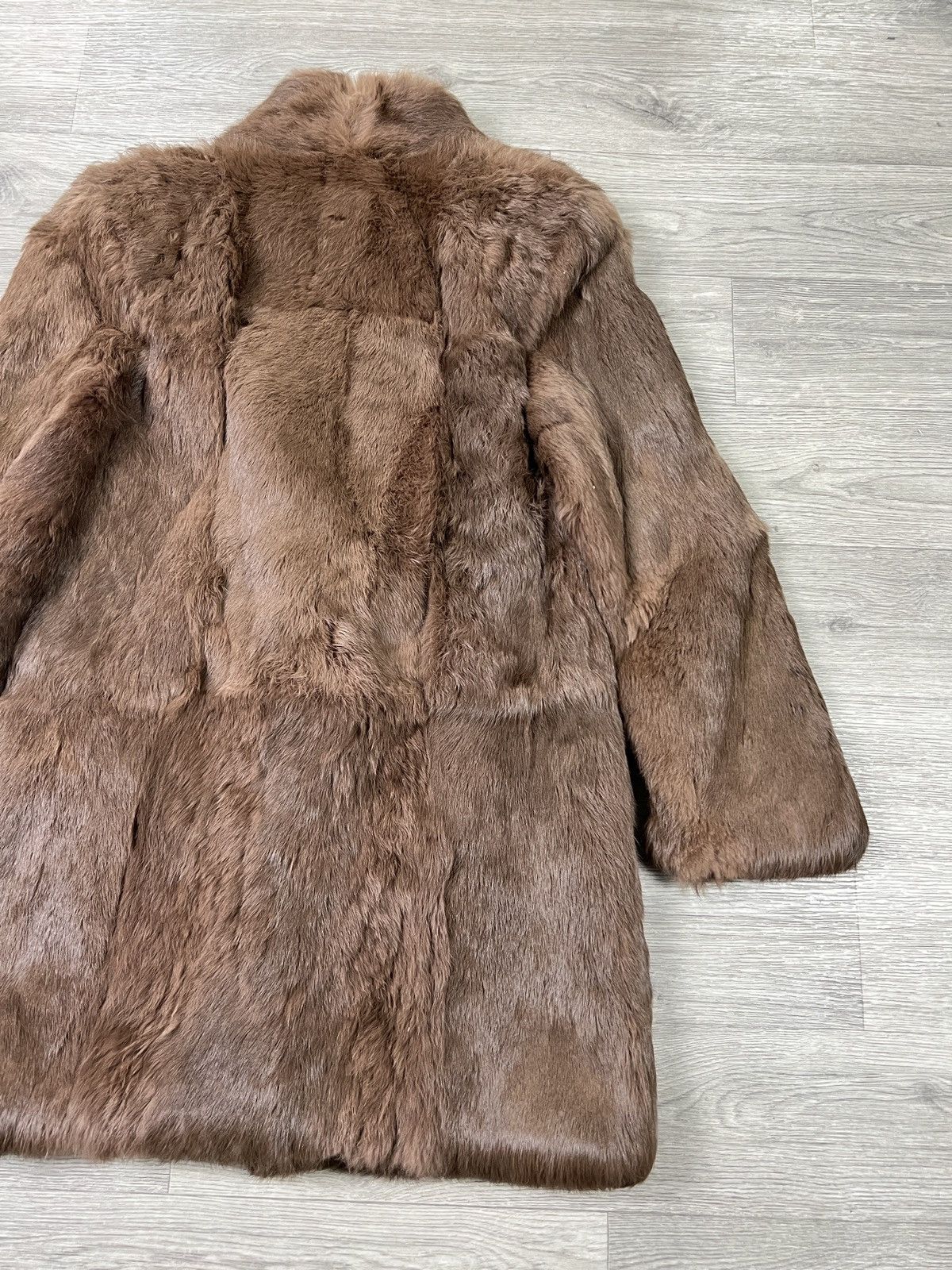 Other Vintage French Coney Fur coat Rabbit fur Brown Winter coat Size S / US 4 / IT 40 - 9 Thumbnail