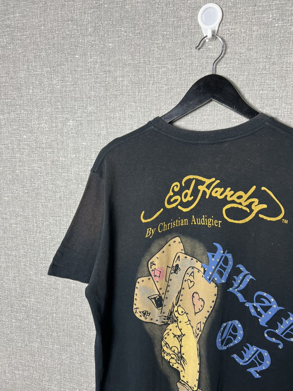 Ed Hardy Y2K Ed Hardy by Christian Audigier Big Logo Rare Print Tee Size US L / EU 52-54 / 3 - 9 Thumbnail