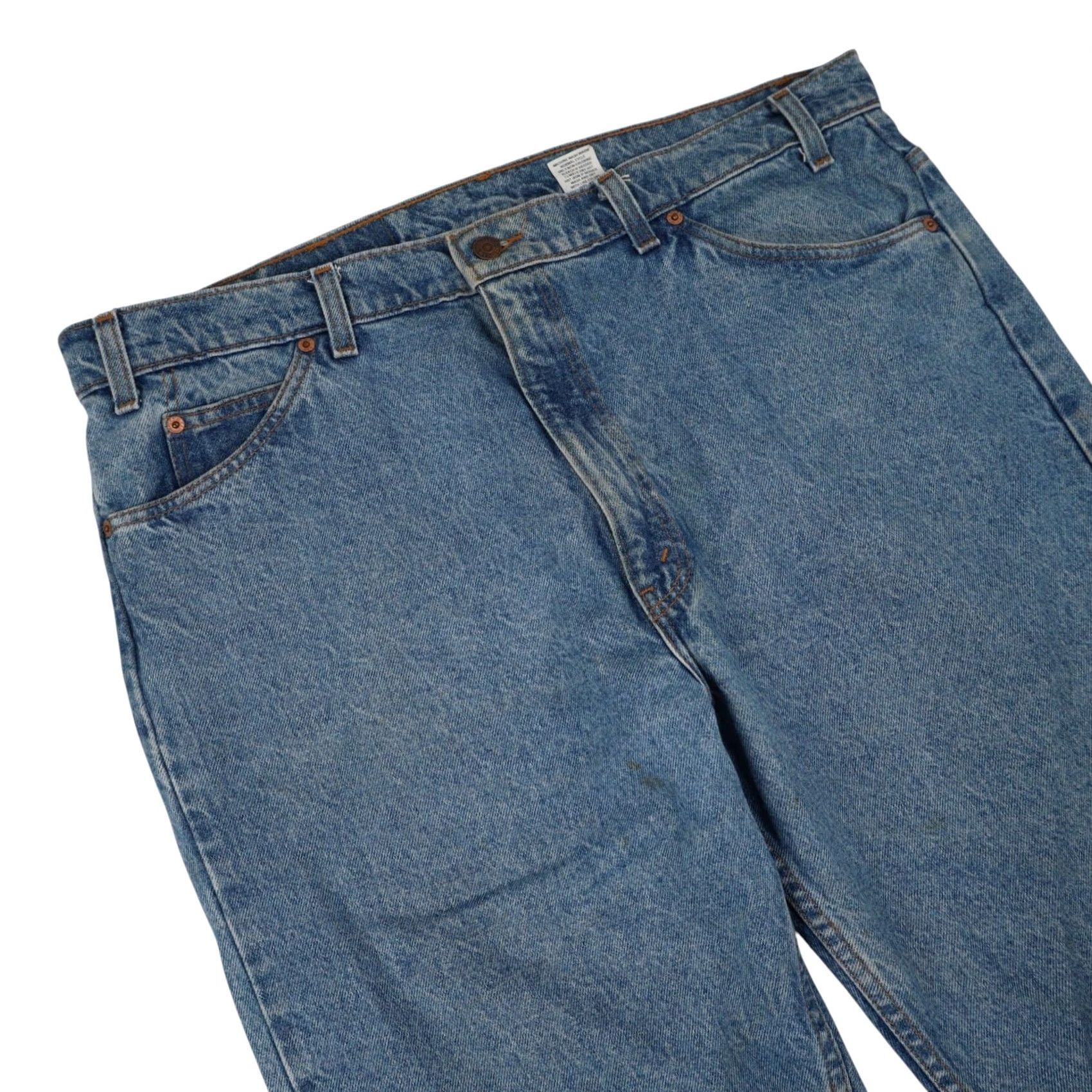 Levi's VINTAGE Levi's 505 Straight Leg Orange Tab Denim Jeans Blue 40x32 Mens Straight Jeans Mens Blue 40 32 Size US 40 / EU 56 - 7 Thumbnail